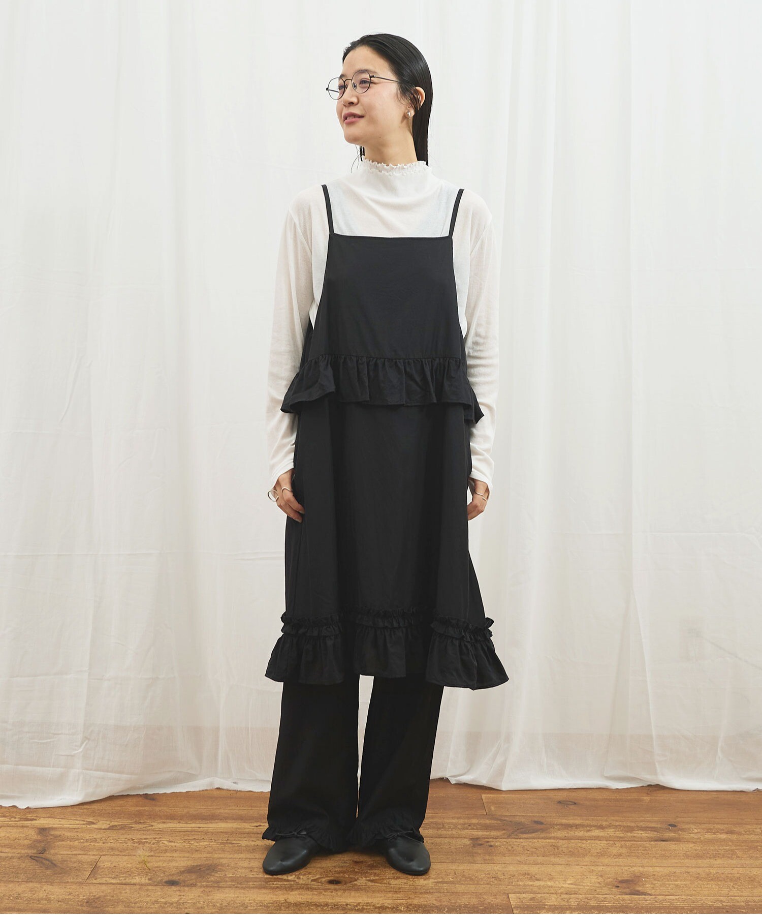 AMBIDEX Store 【予約販売】〇CottonCupra twill mini dress(F
