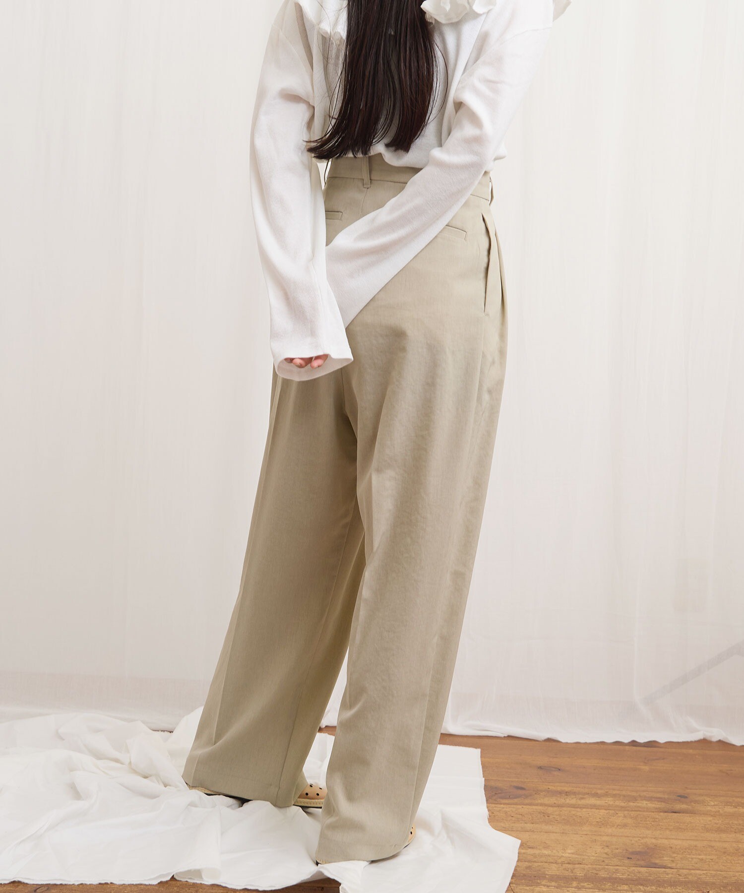 AMBIDEX Store 3tuck pants(1 ベージュ): l'atelier du savon