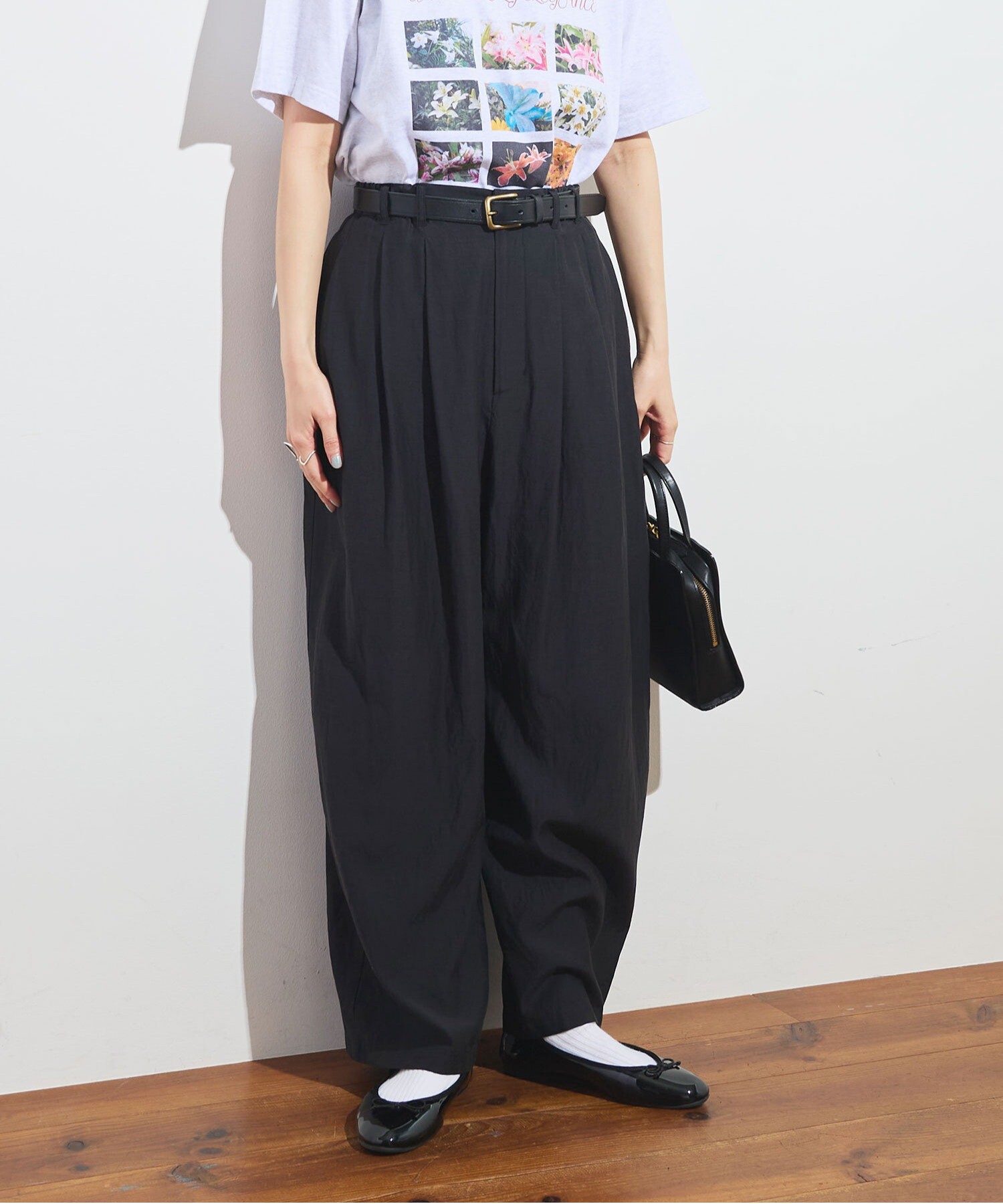 AMBIDEX Store 〇CottonCupra twill pants (F クロ): l'atelier