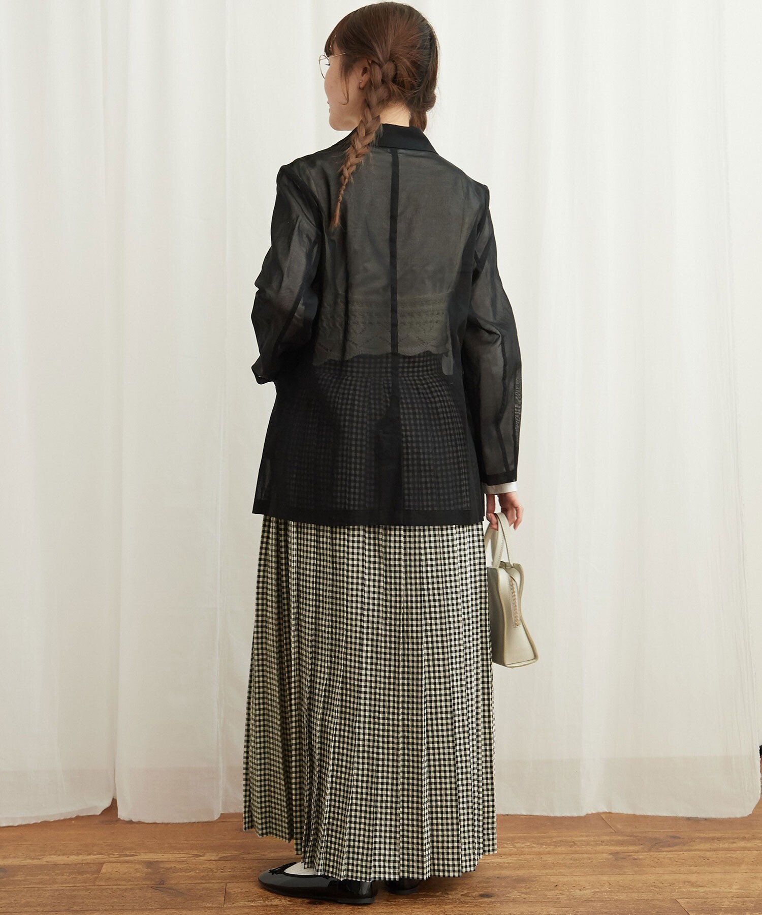 AMBIDEX Store ○gingham pleats skirt(F クロ): l'atelier du savon