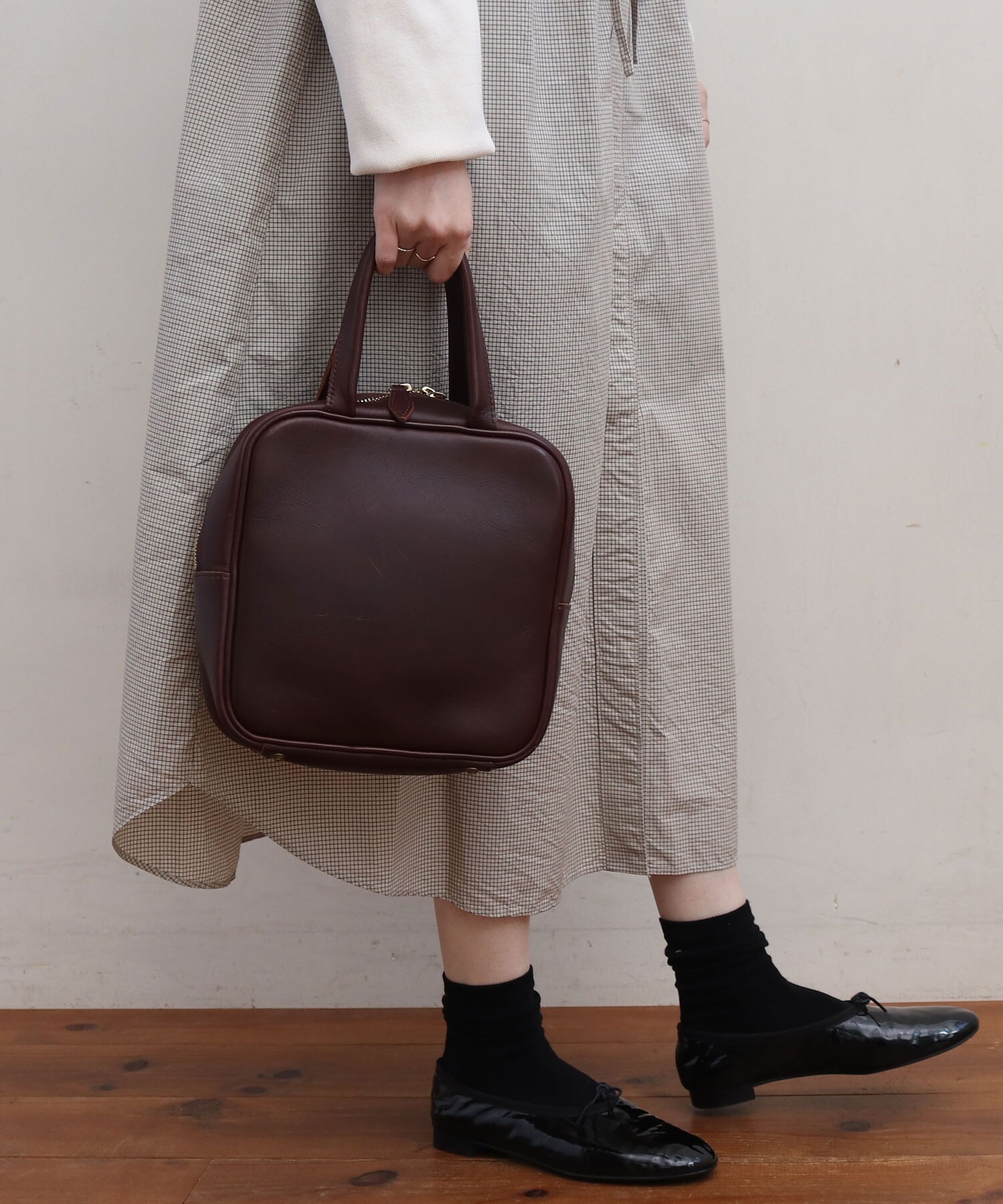 AMBIDEX Store △○grandma hand bag(F グリーンネイビー): l'atelier