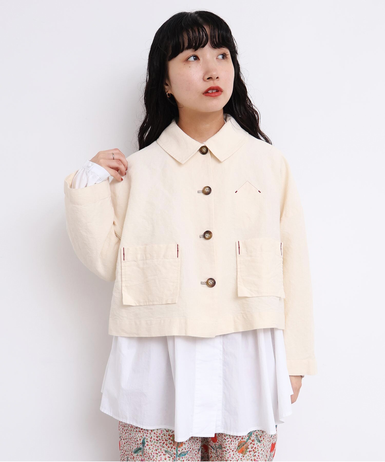 AMBIDEX Store washi cotton ミニジャケット(F キナリ): l'atelier du