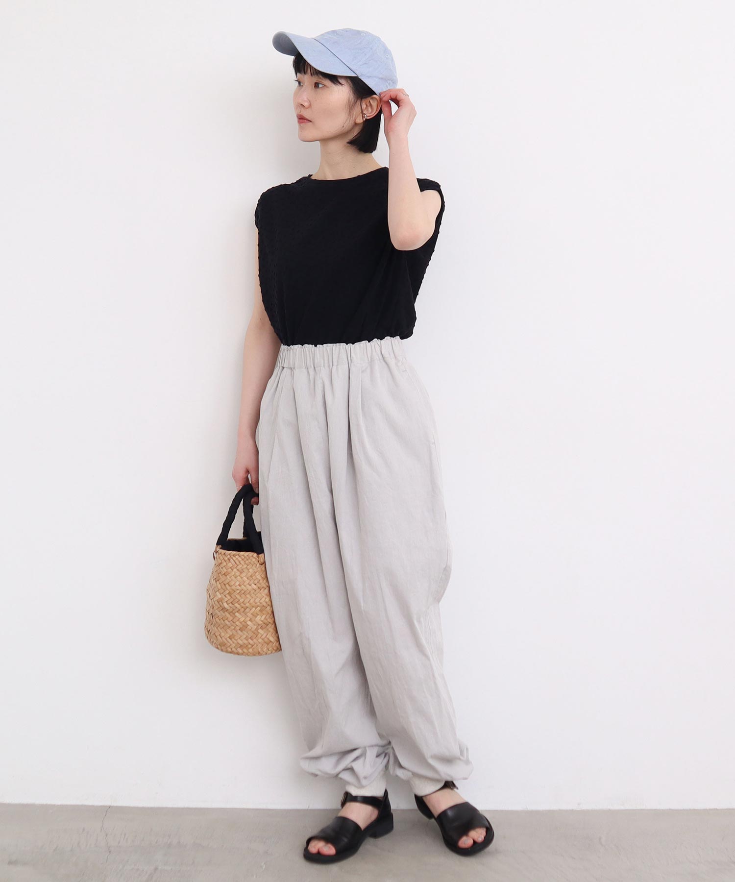 AMBIDEX Store 〇スウェットみたいなゆるパンツ(F ベージュ): l