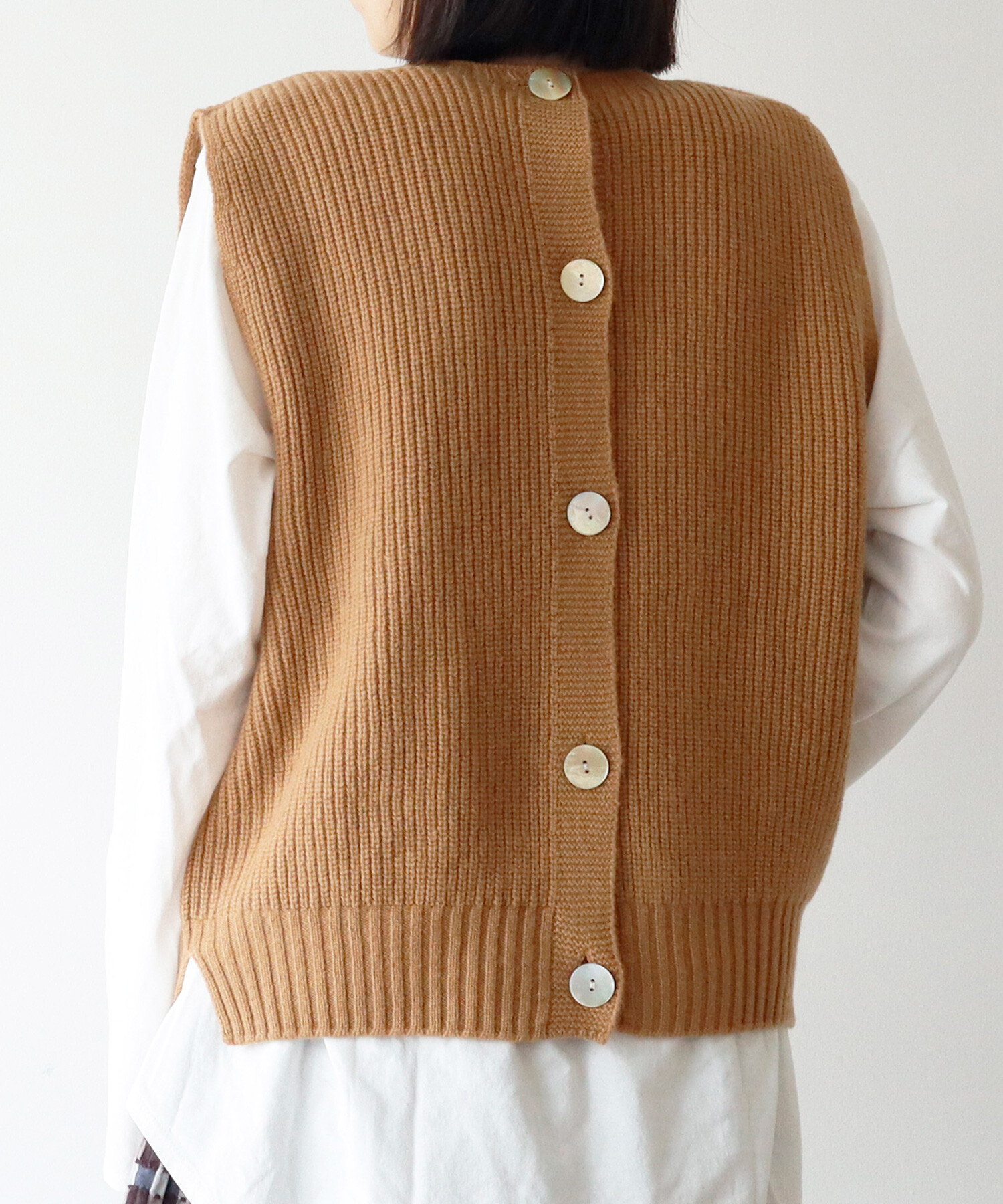 AMBIDEX Store ○CHESS ホールガーメント 片畦2wayベスト(F ベージュ