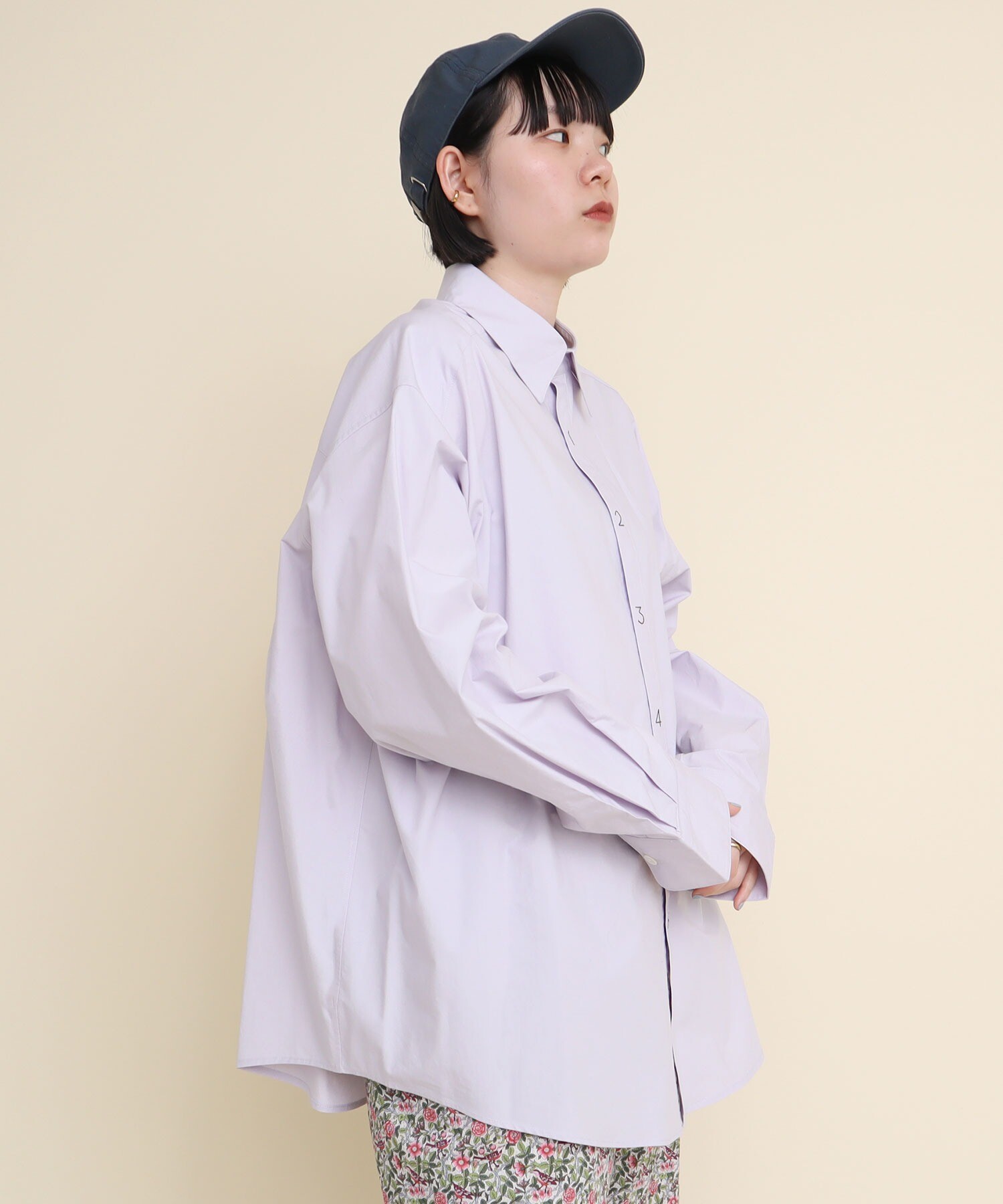 AMBIDEX Store ○数字刺繍 BIG SHIRT(F パープル): l'atelier du savon