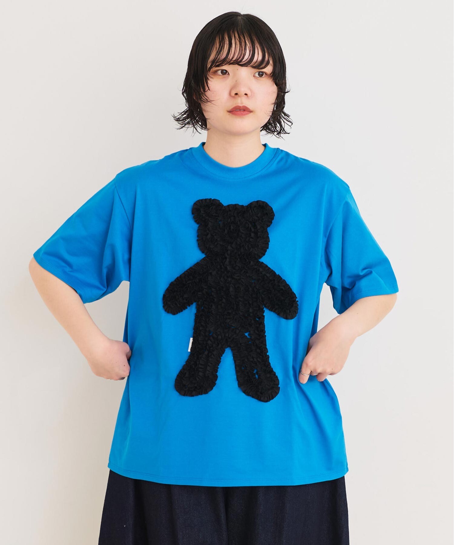 AMBIDEX Store △BEAR FRILL Tシャツ(F アオ): l'atelier du savon