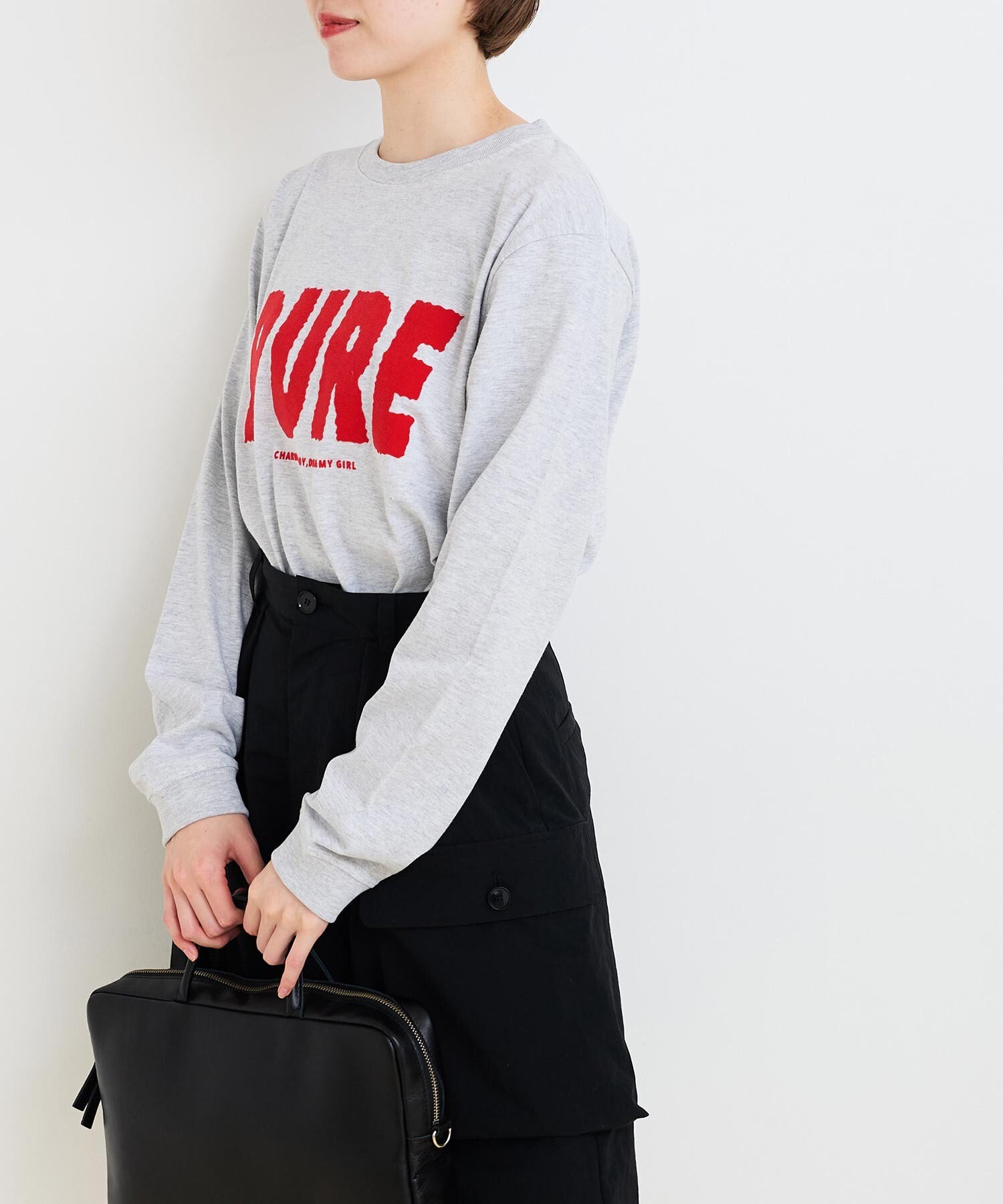 AMBIDEX Store △○PURE プリント ロンT(F グレー): l'atelier AMBIDEX Store △○PURE プリント ロンT(F グレー): l'atelier