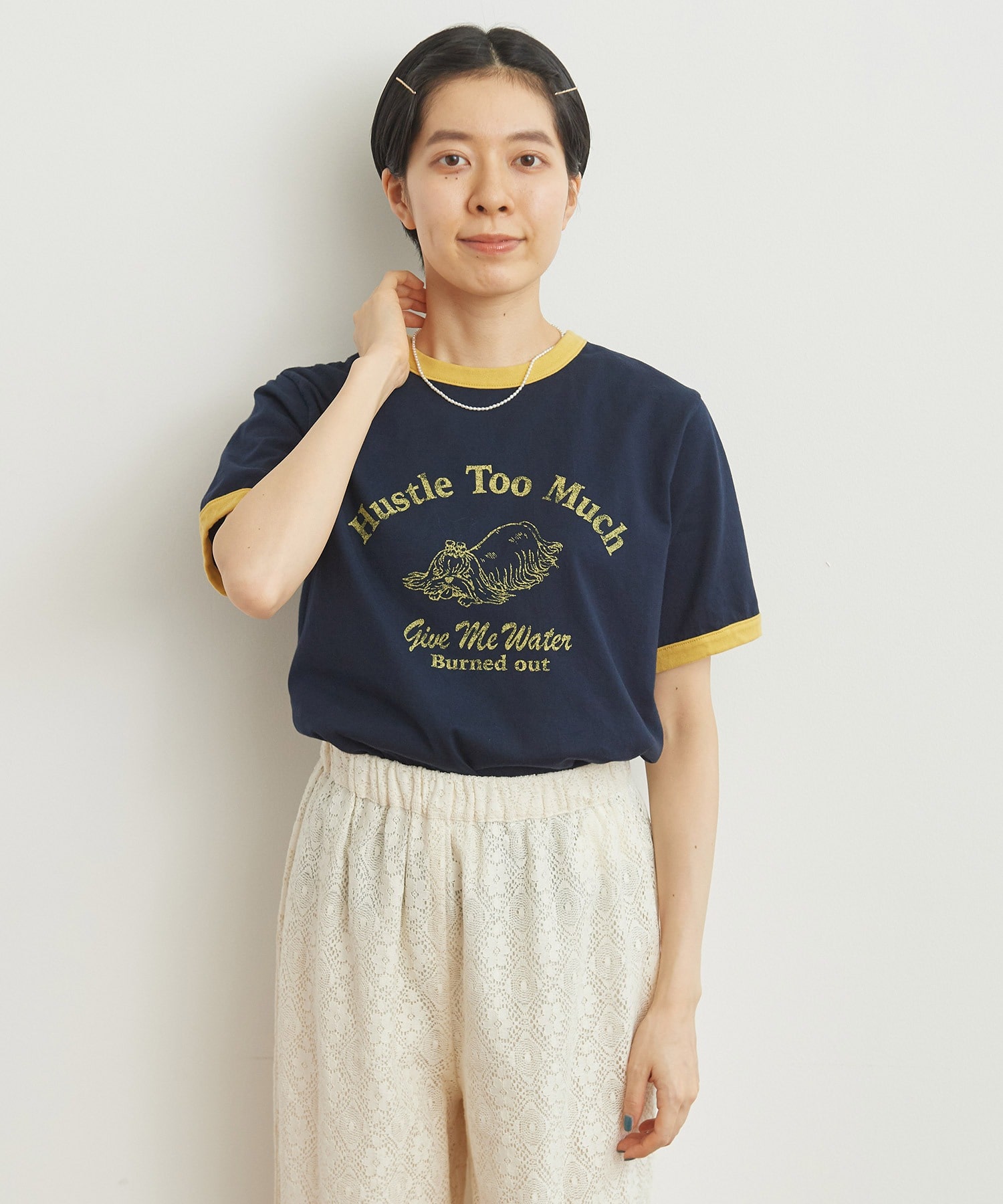 AMBIDEX Store △〇夏バテDOG リンガーTシャツ(F グリーン): Dot and ...