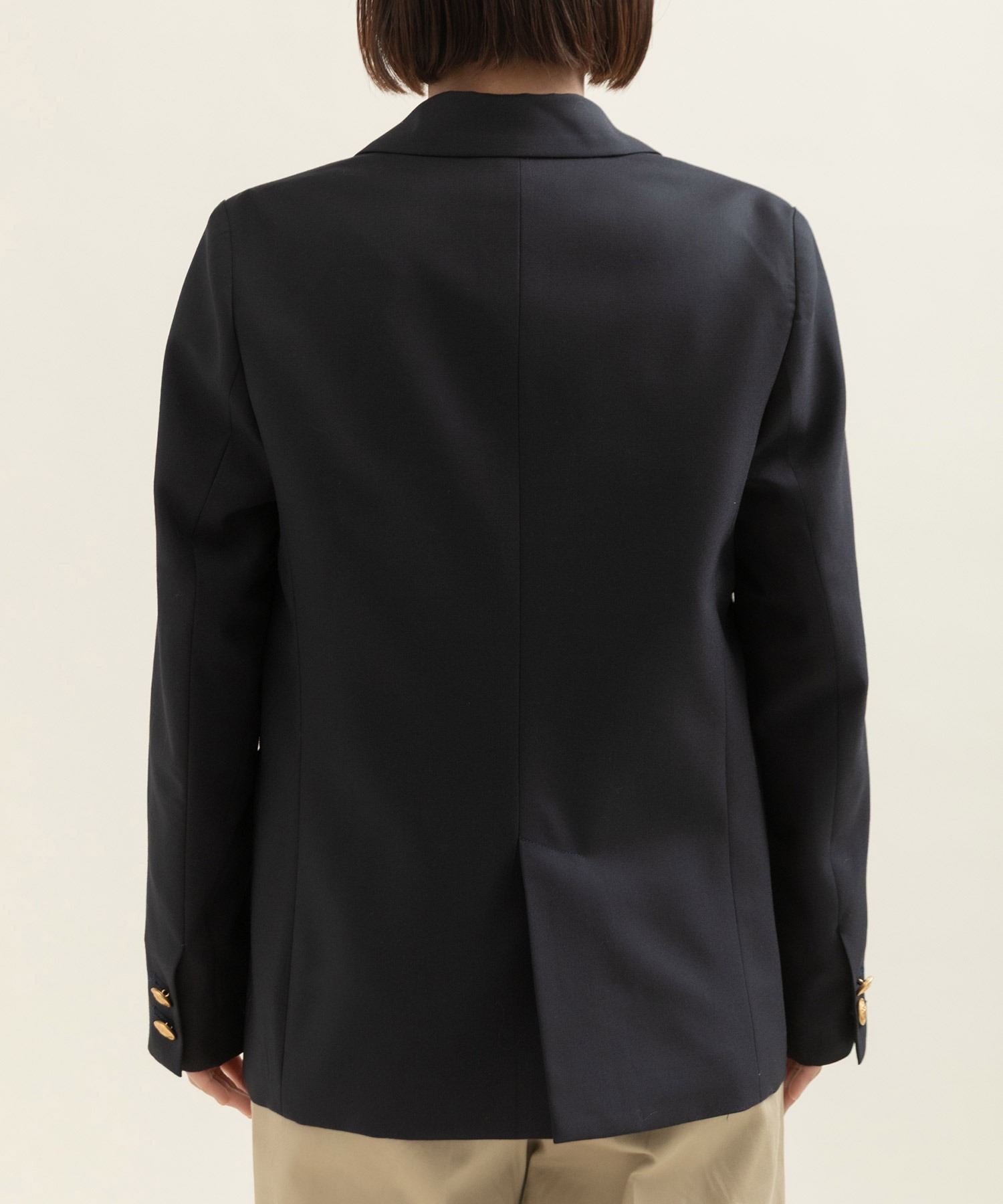 トロ ダブル釦紺ブレザー