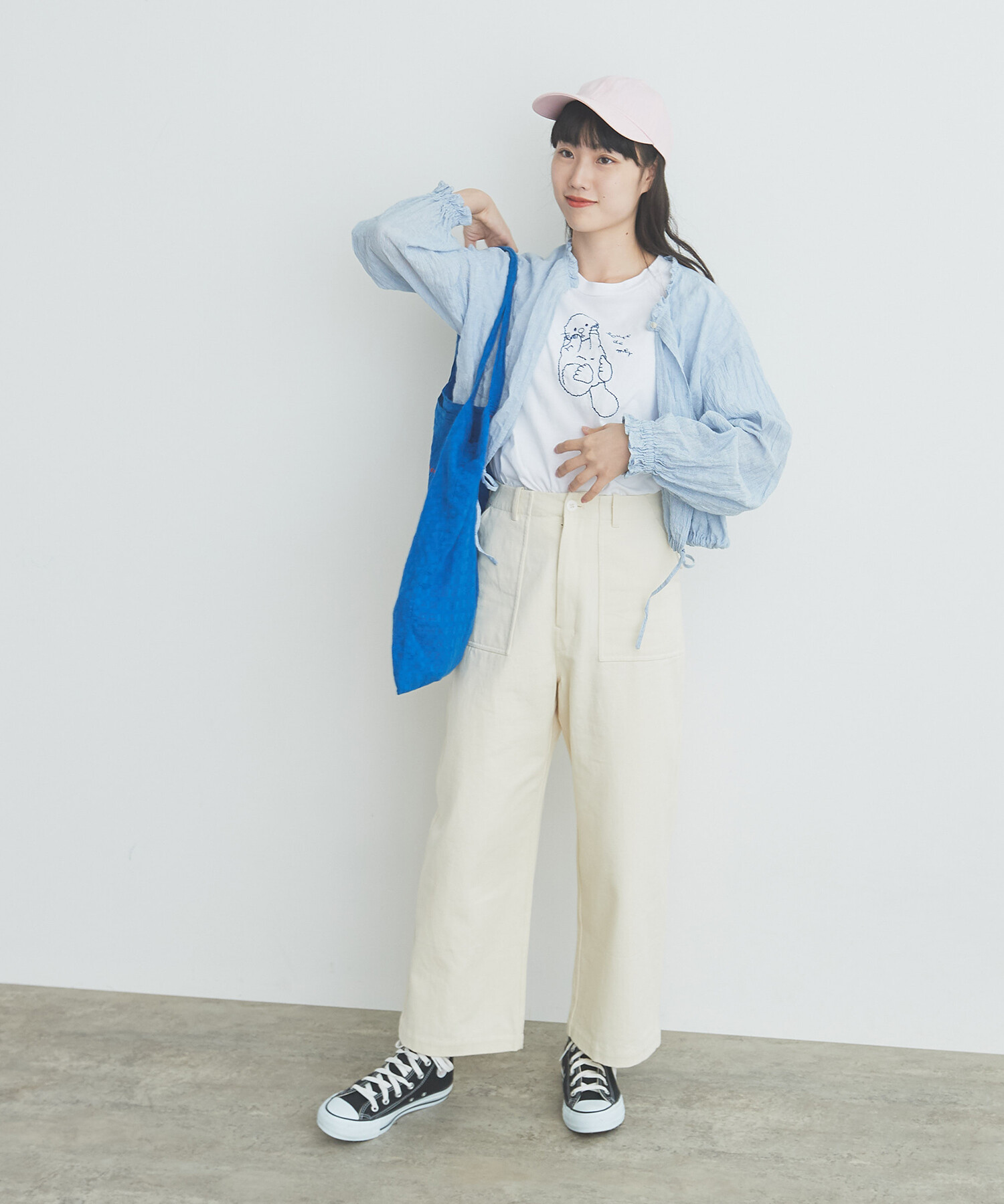 AMBIDEX Store ○shirring stripe ブラウス(F ピンク): bulle de savon