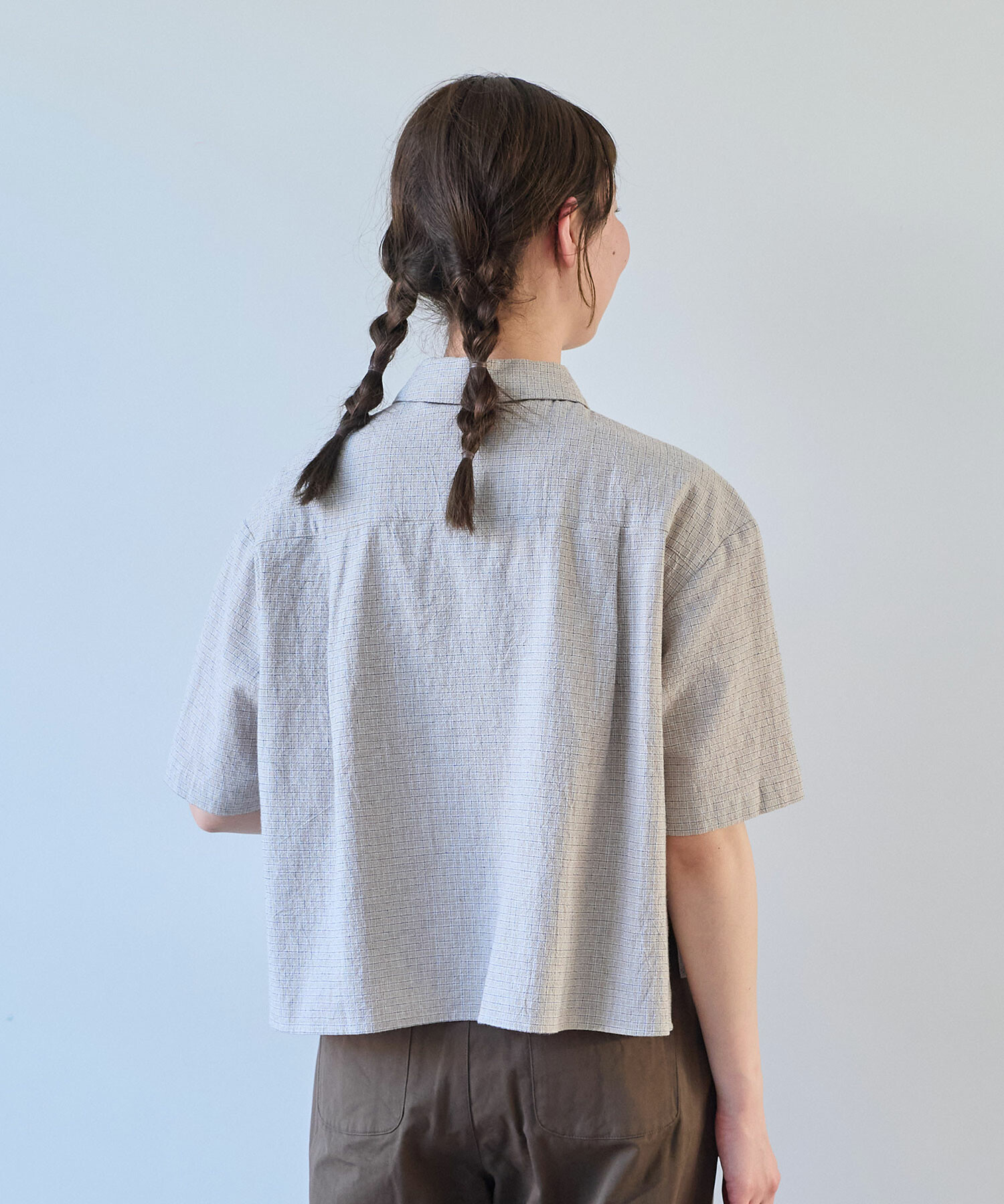 AMBIDEX Store 【予約販売】○ 60sフレンチリネン boy shirt(F ピンク