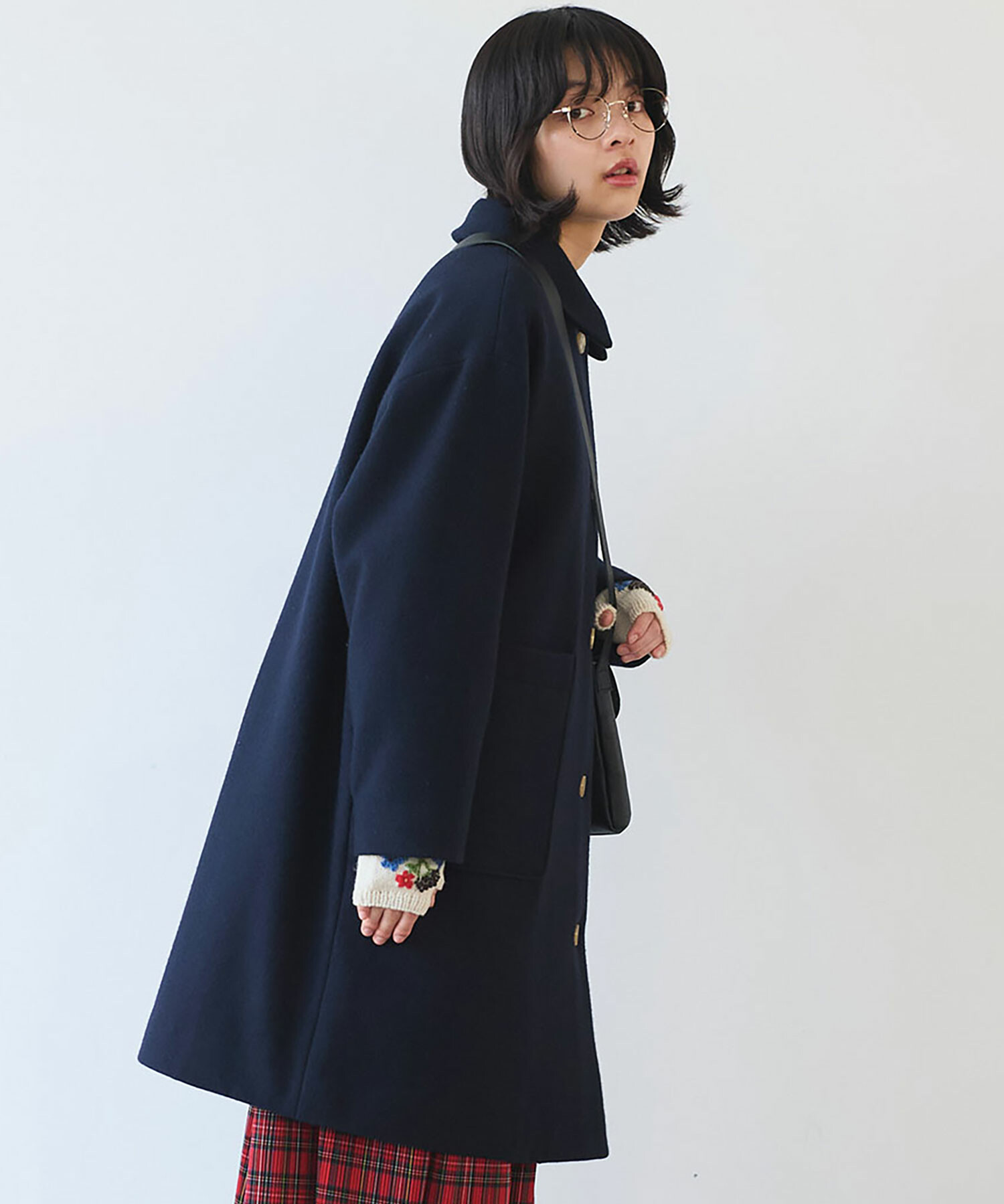 AMBIDEX Store △〇 super100 スイビ ステンカラーコート(F コン