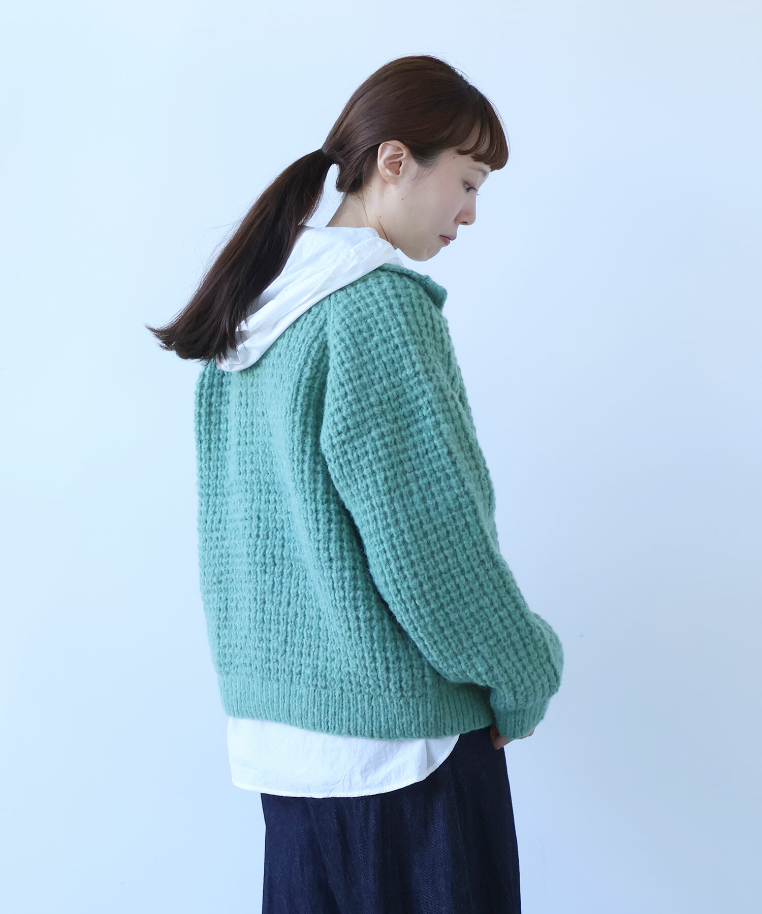 AMBIDEX Store 〇 ネパール ハンドニット ウール / ナイロン ワッフル