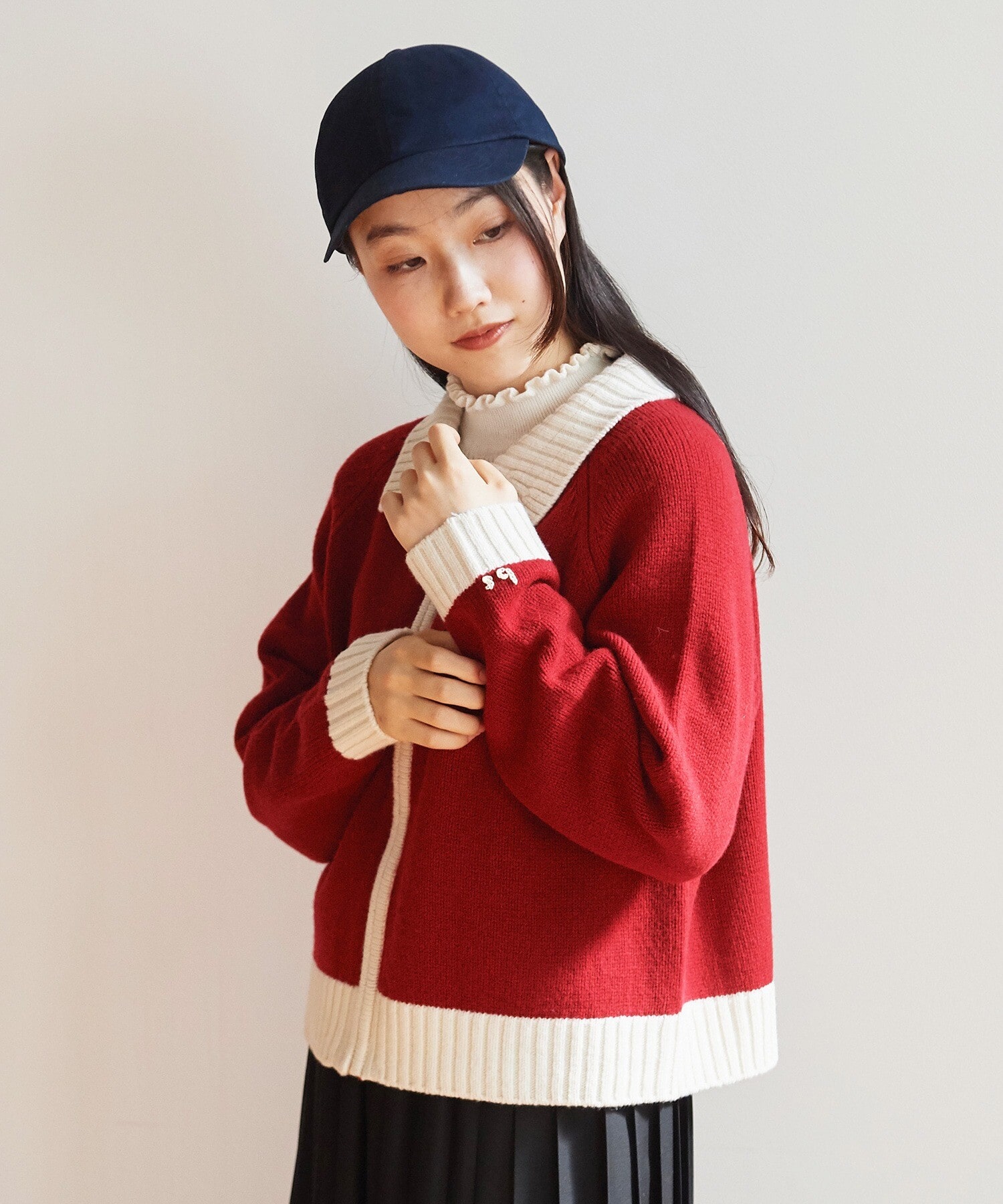 AMBIDEX Store ○NEW ENGLAND Knit ブルゾン(F コン): bulle de savon