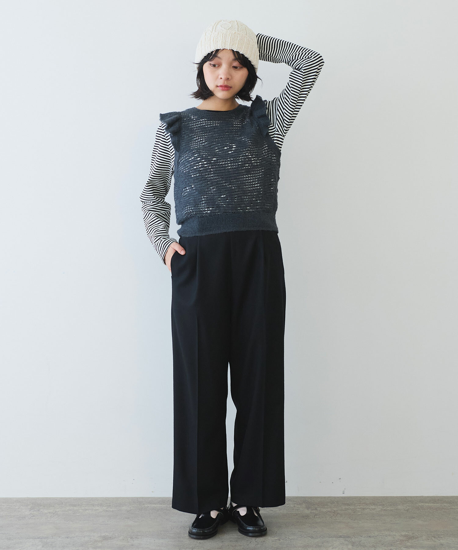 Hana＊ 様　　ベスト AMBIDEX Store ○ hana hana モヘア ベスト(F アカ): bulle de savon