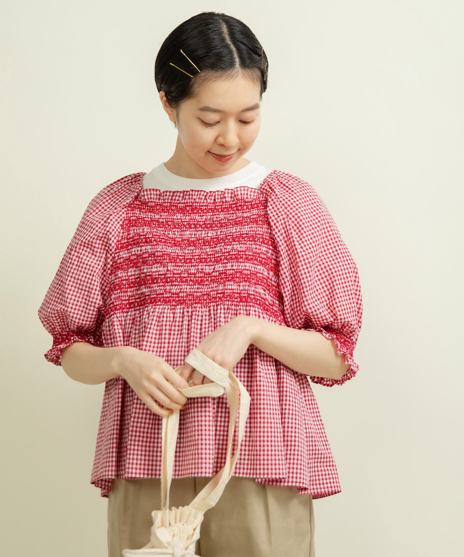 ストロベリー刺繍ブラウス | レディース服・レディース