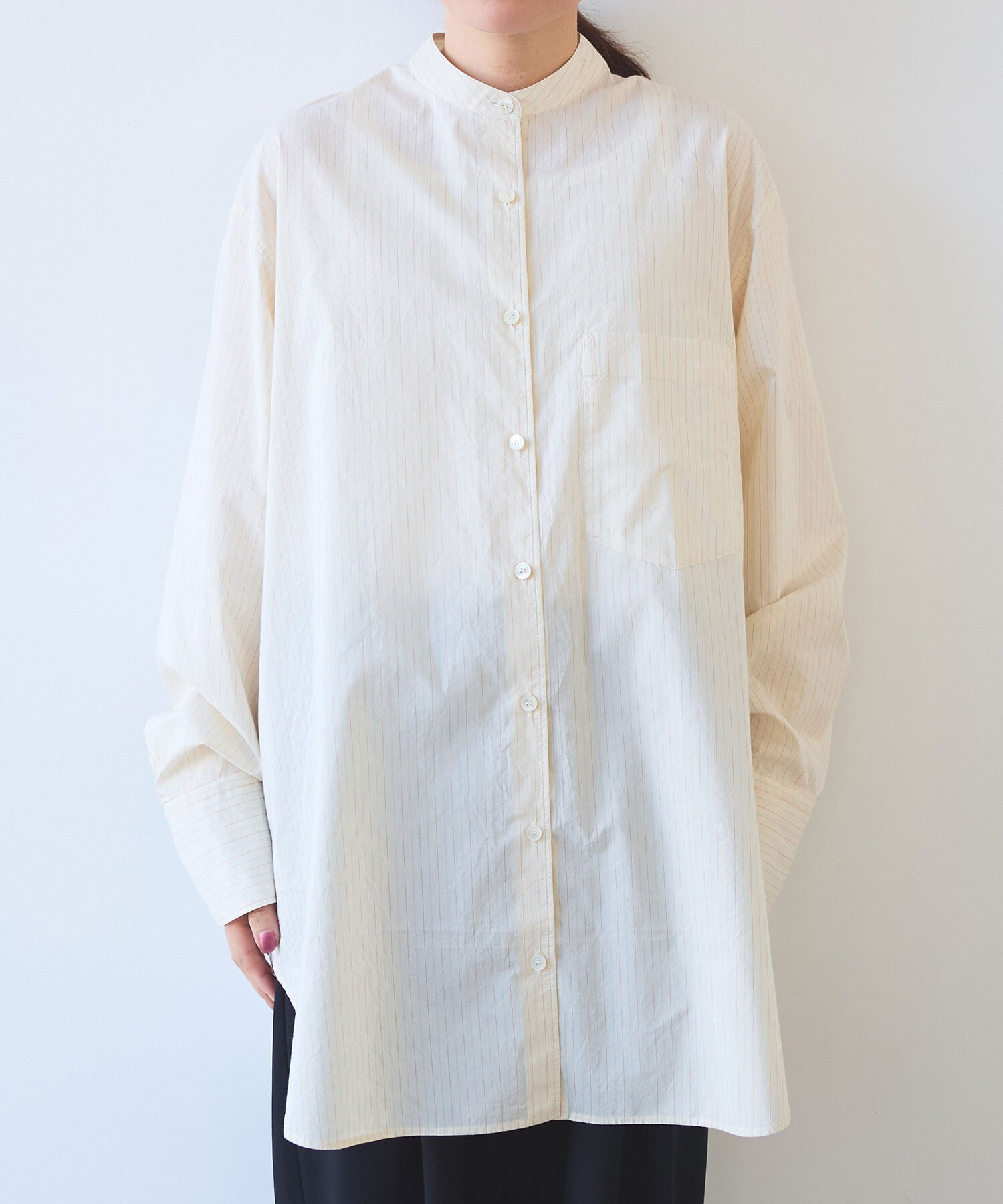 AMBIDEX Store ○○コットンシルク ストライプ moe sleeves バック