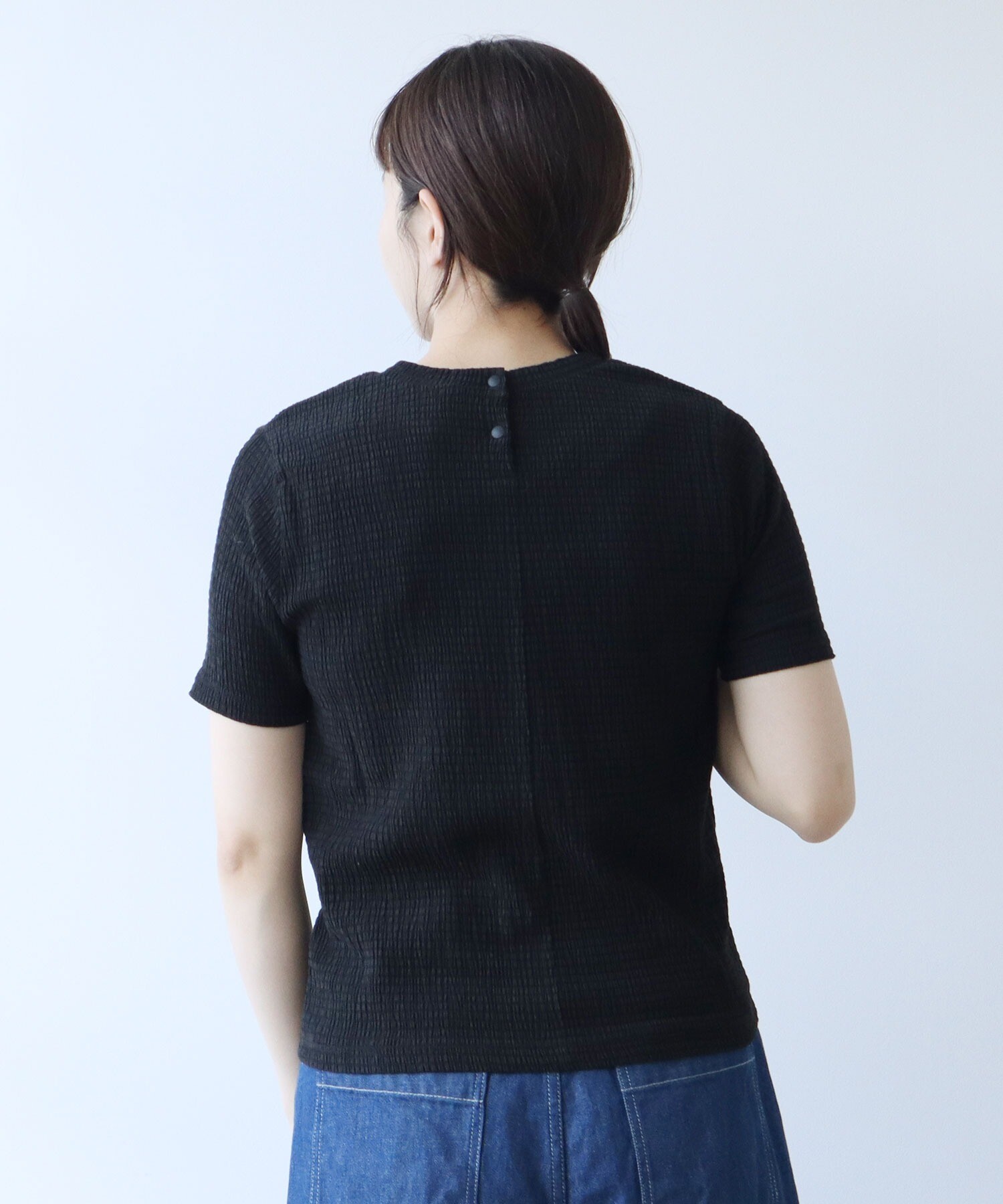 AMBIDEX Store コットンポリエステル シャーリングハーフスリーブT  