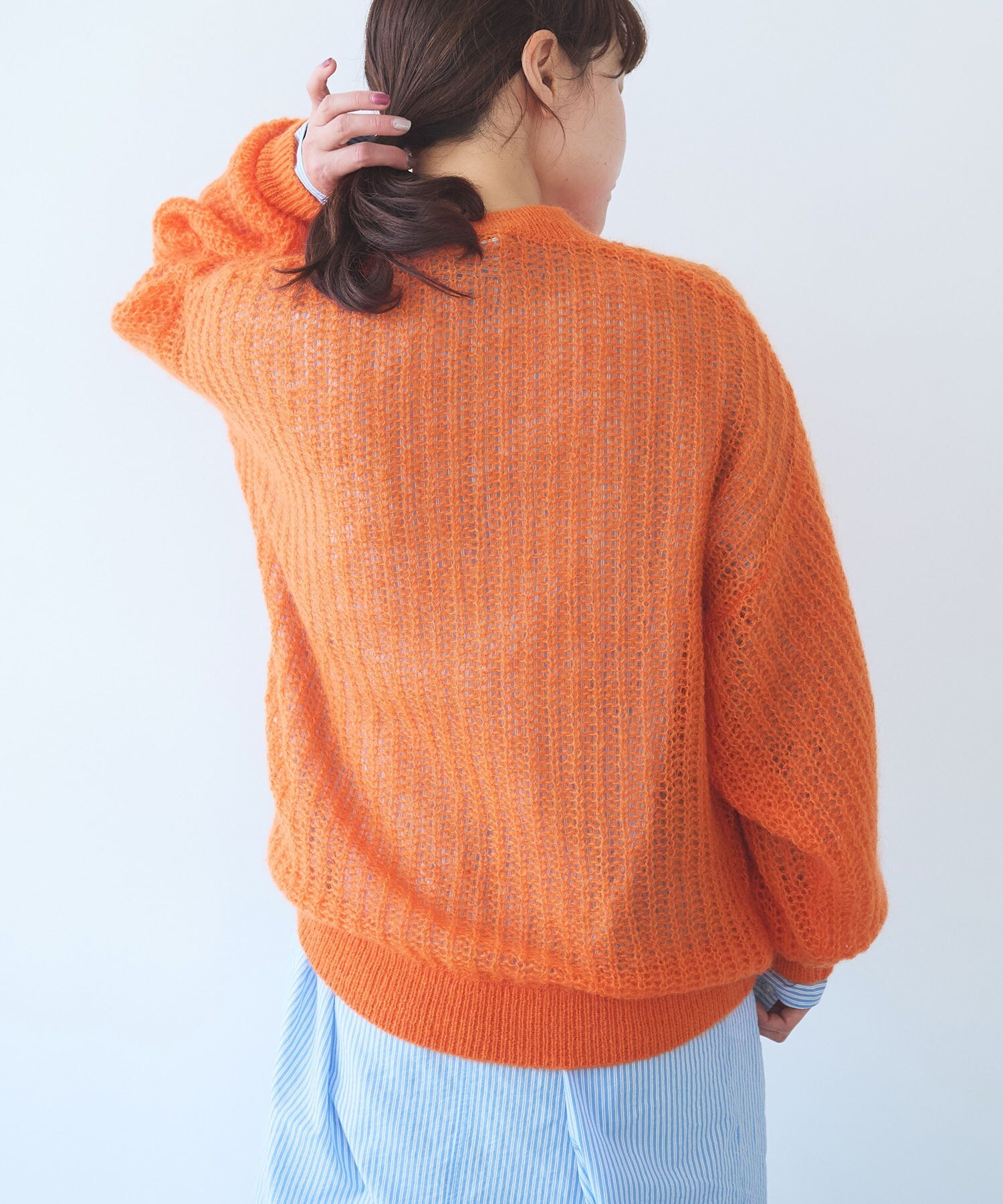 アユ。アユ。様　　新品　BURBERRYLONDON　ニット　size2 AMBIDEX Store 【予約販売】○ウール/mohair/ナイロン loose