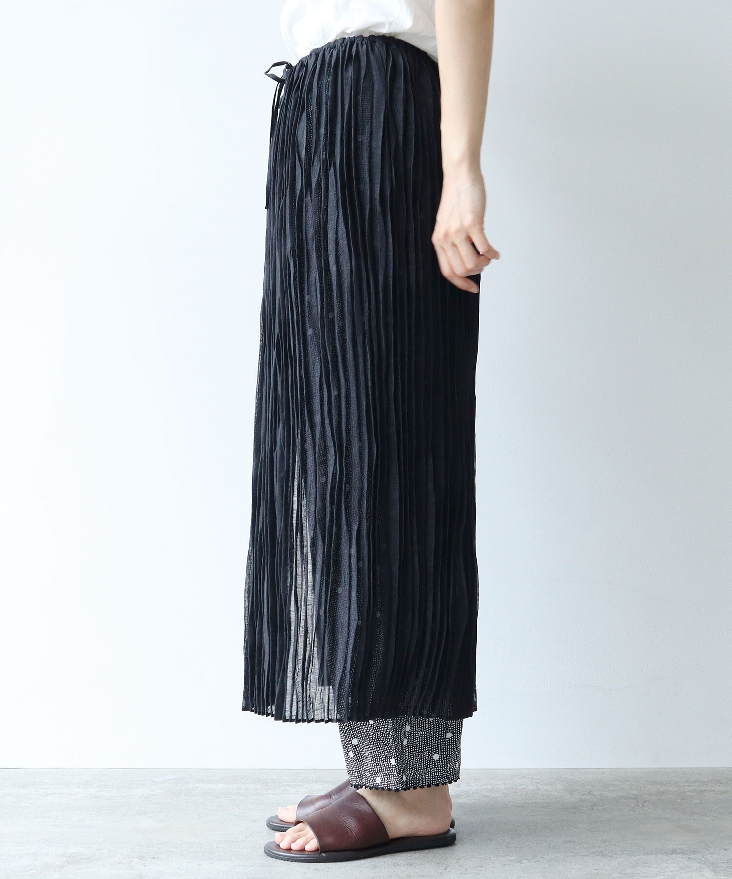 AMBIDEX Store 【予約販売】○シアー カールマイヤー プリーツスカート 