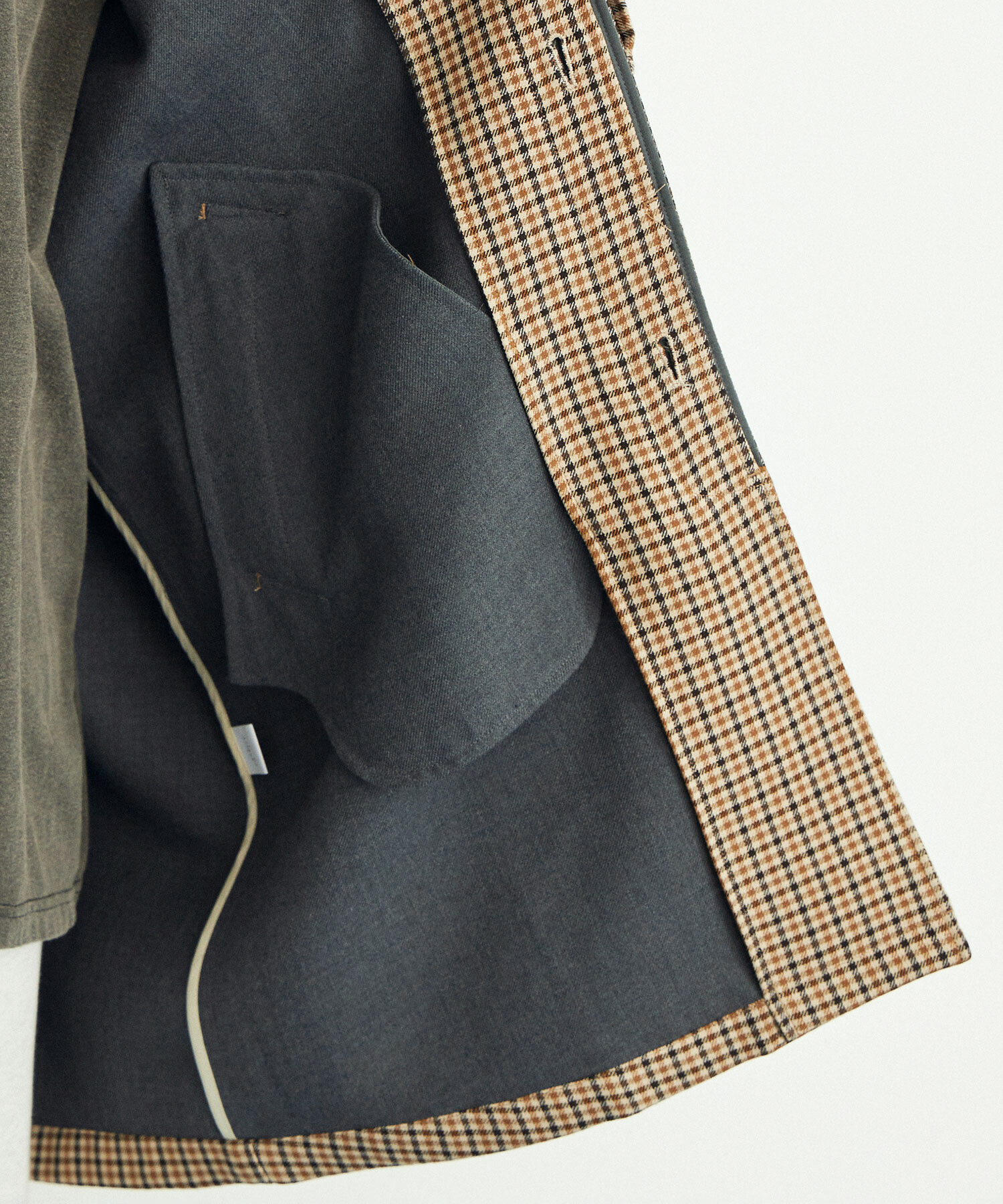 AMBIDEX Store △gunclub check ステンカラーコート(F NAVY CHECK