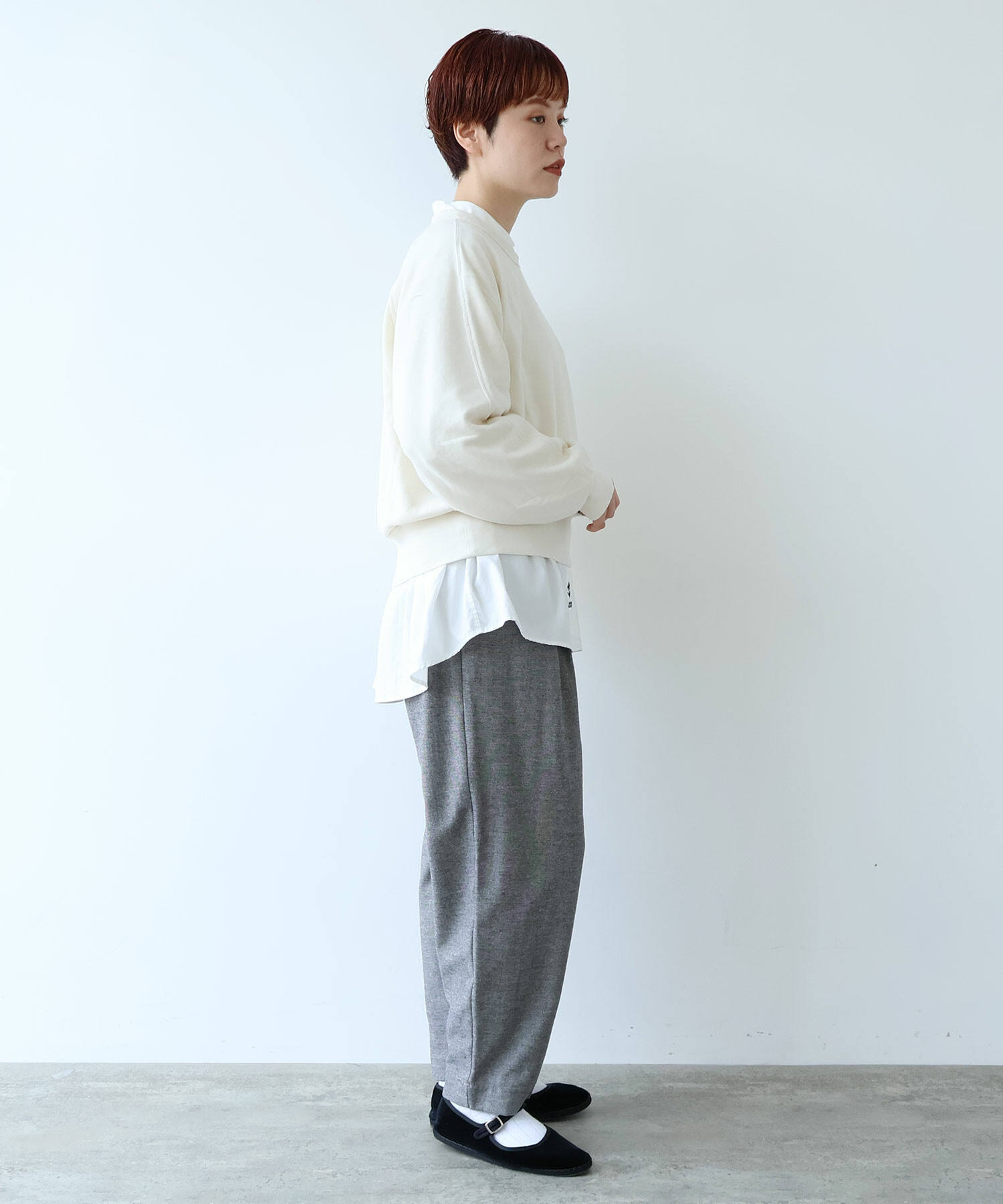 AMBIDEX Store ○GV HIGH TWIST 裏毛 CREW プルオーバー(F LIGHT