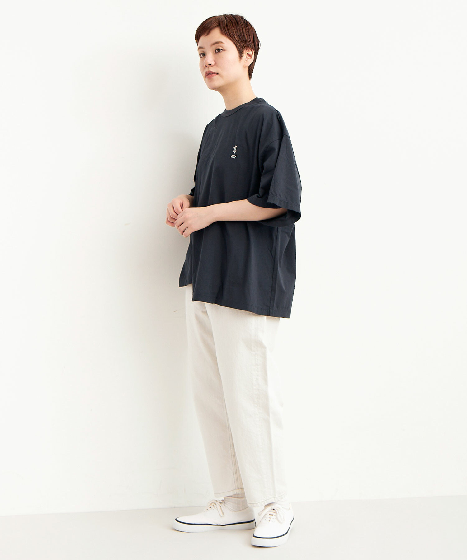 T/T様 オーダー用ページ AMBIDEX Store ○○ORGANIC強撚 SLIT Tシャツ(F WHITE): FLAT
