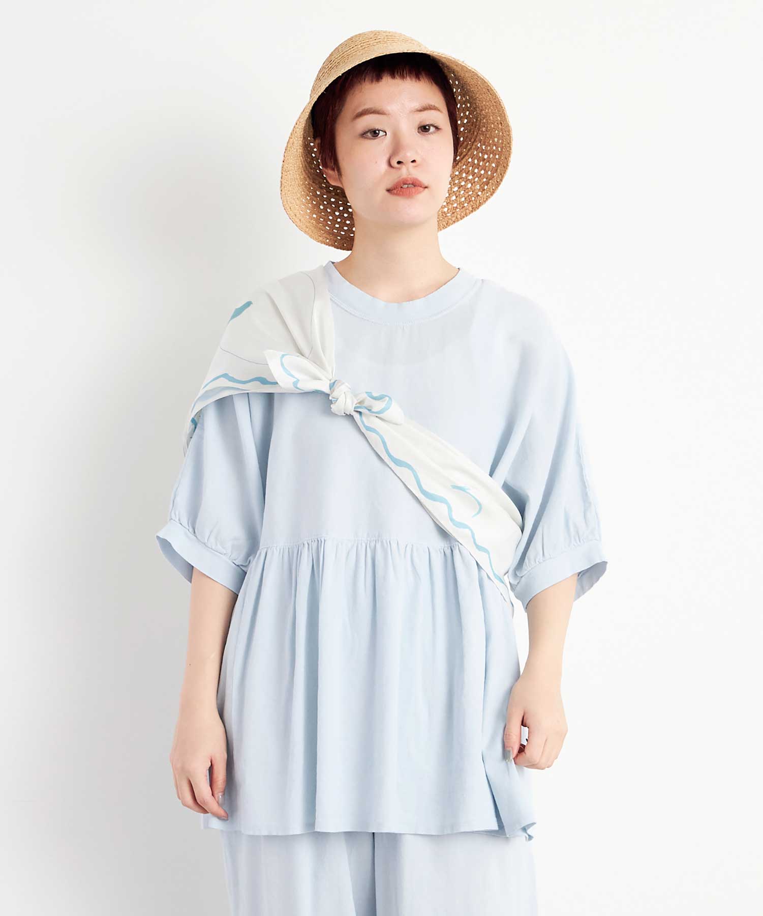スカーフ　シルバーグレー✖️白の水玉 楽天市場】スカーフ シフォン 水玉の通販