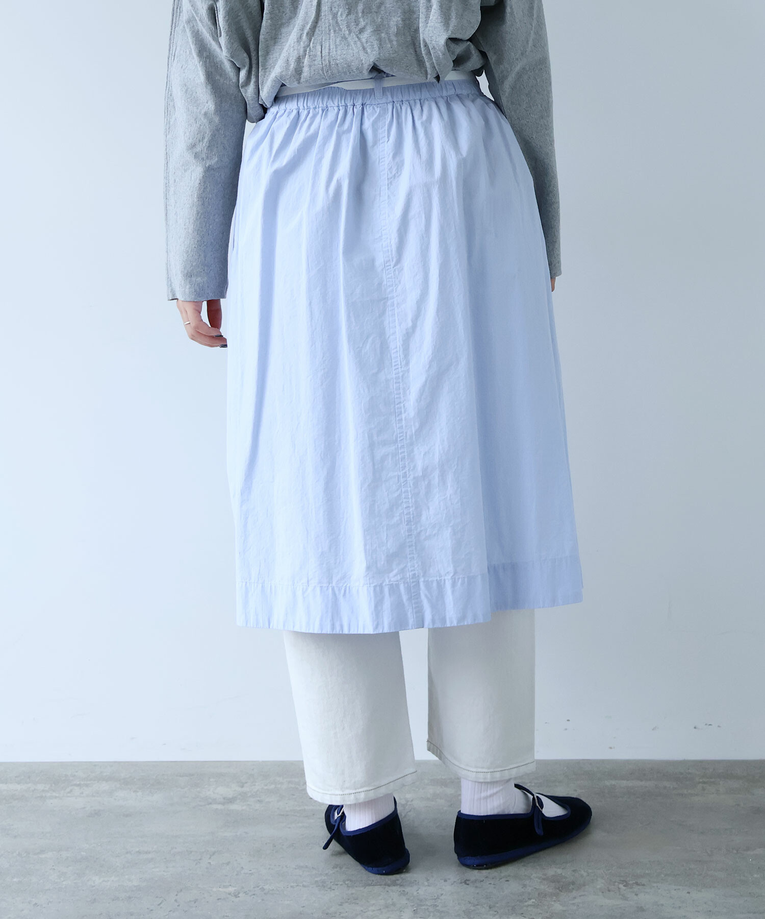 AMBIDEX Store shirting fabric RAP スカート(F FINX OX/WHITE): buoybuoy