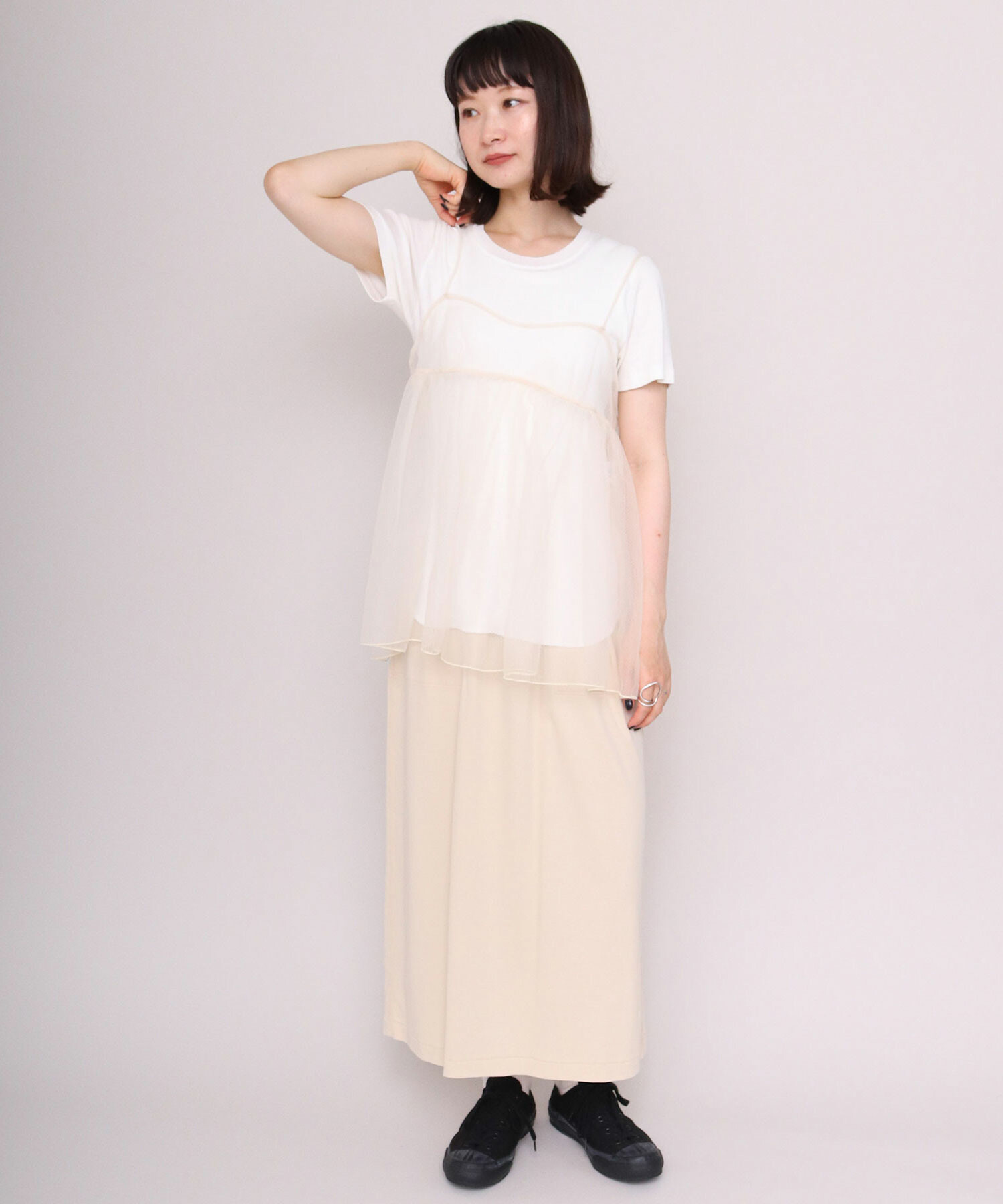 AMBIDEX Store ○〇フラワーチュールレース キャミプルオーバー(F