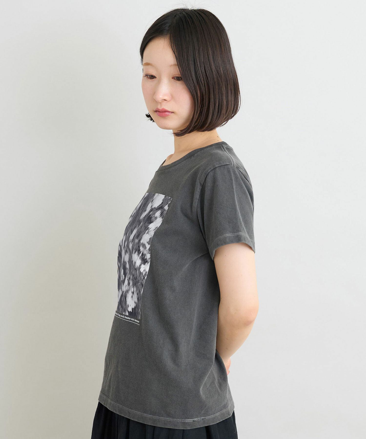 AMBIDEX Store 〇セミコーマ天竺 フォト プリント チビ Tシャツ