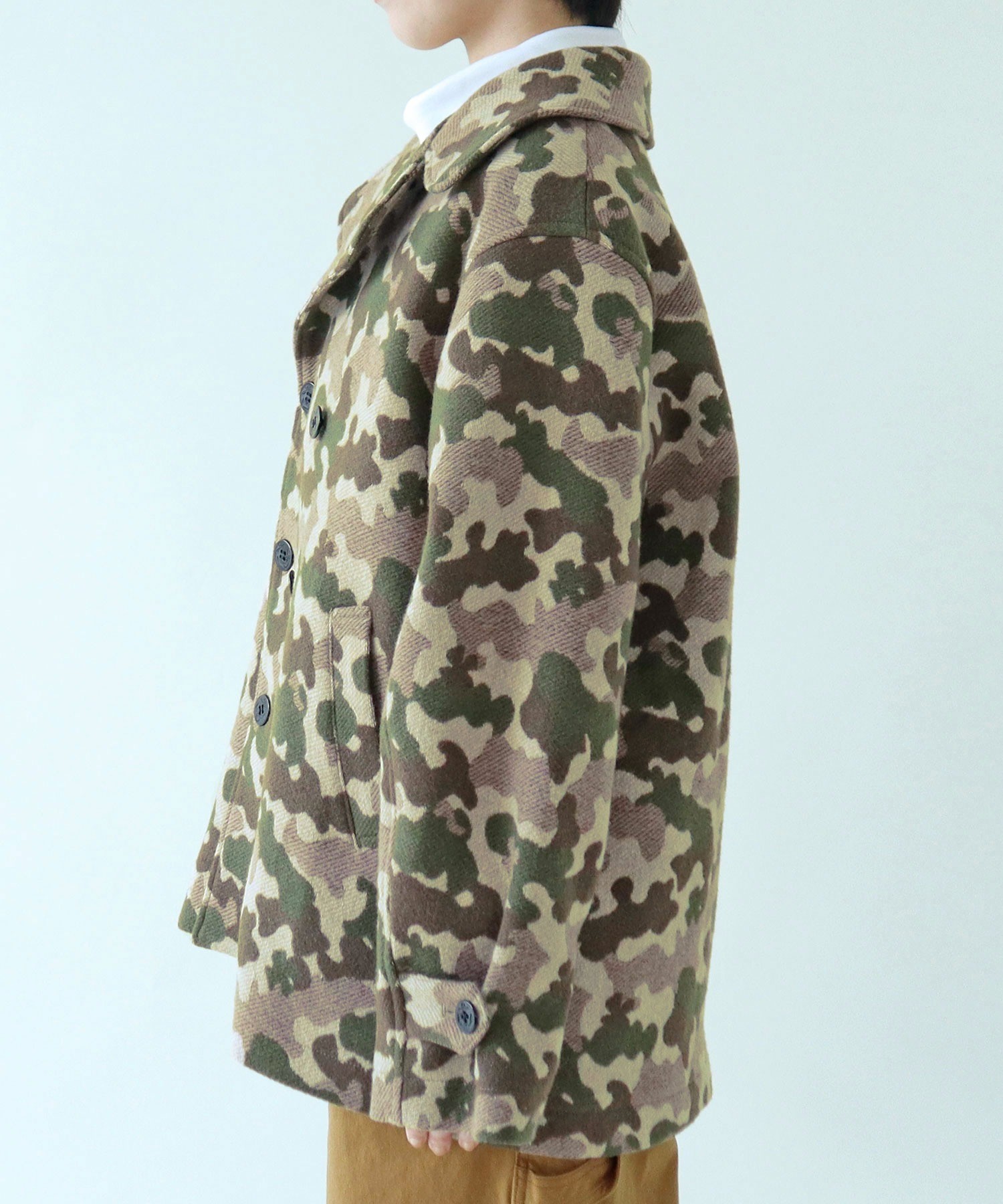 AMBIDEX Store ○【30周年特別アイテム】迷彩ジャカード ピーコート(F