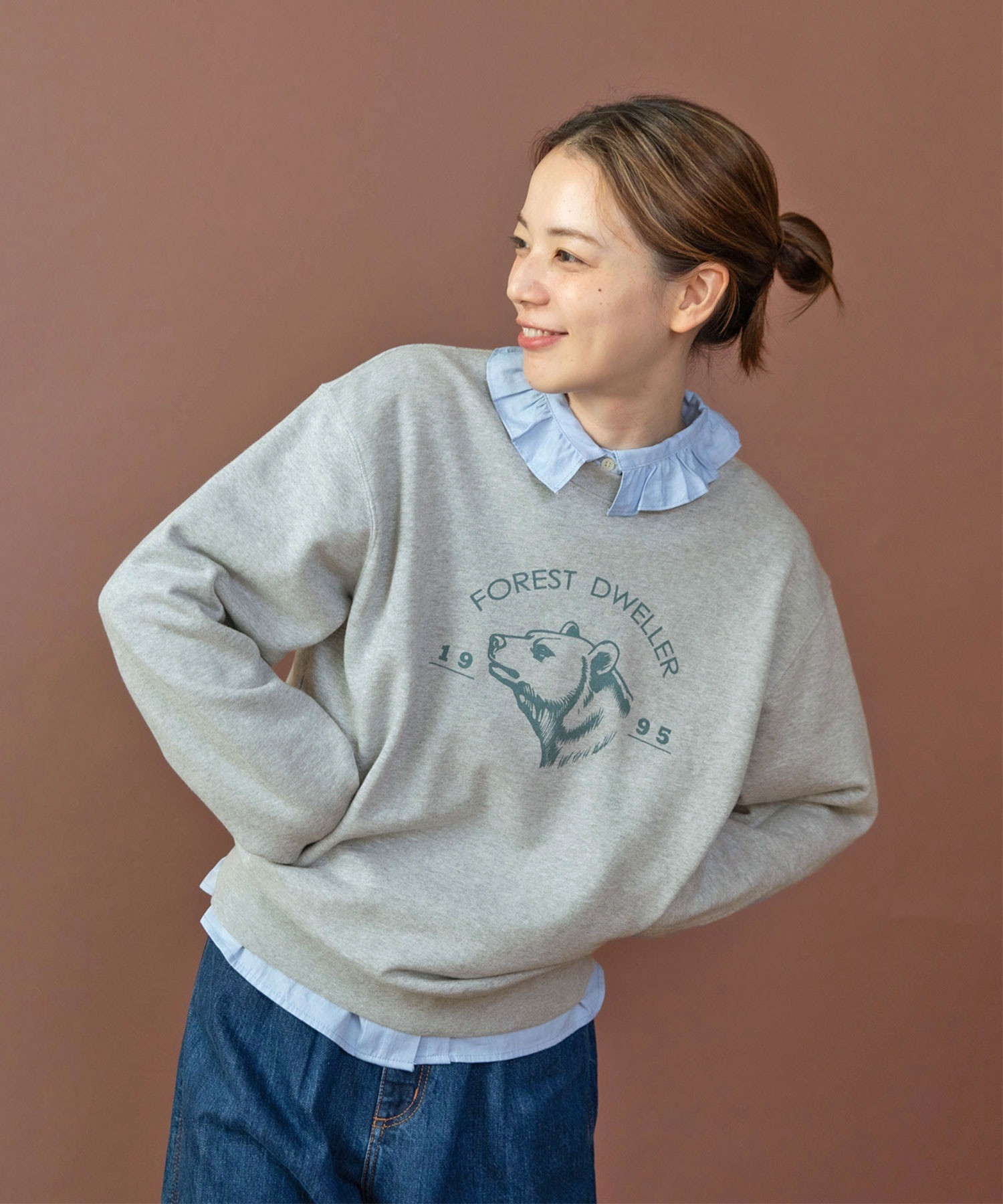 AMBIDEX Store ○○FOREST DWELLER スウェットプルオーバー(F グリーン