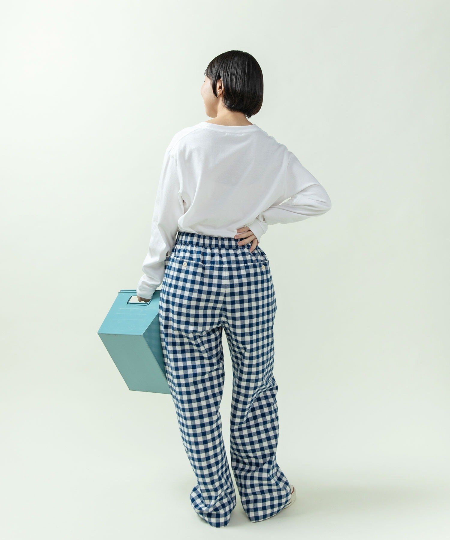 AMBIDEX Store ○先染めコットンネップ easyパンツ(セットアップ対応