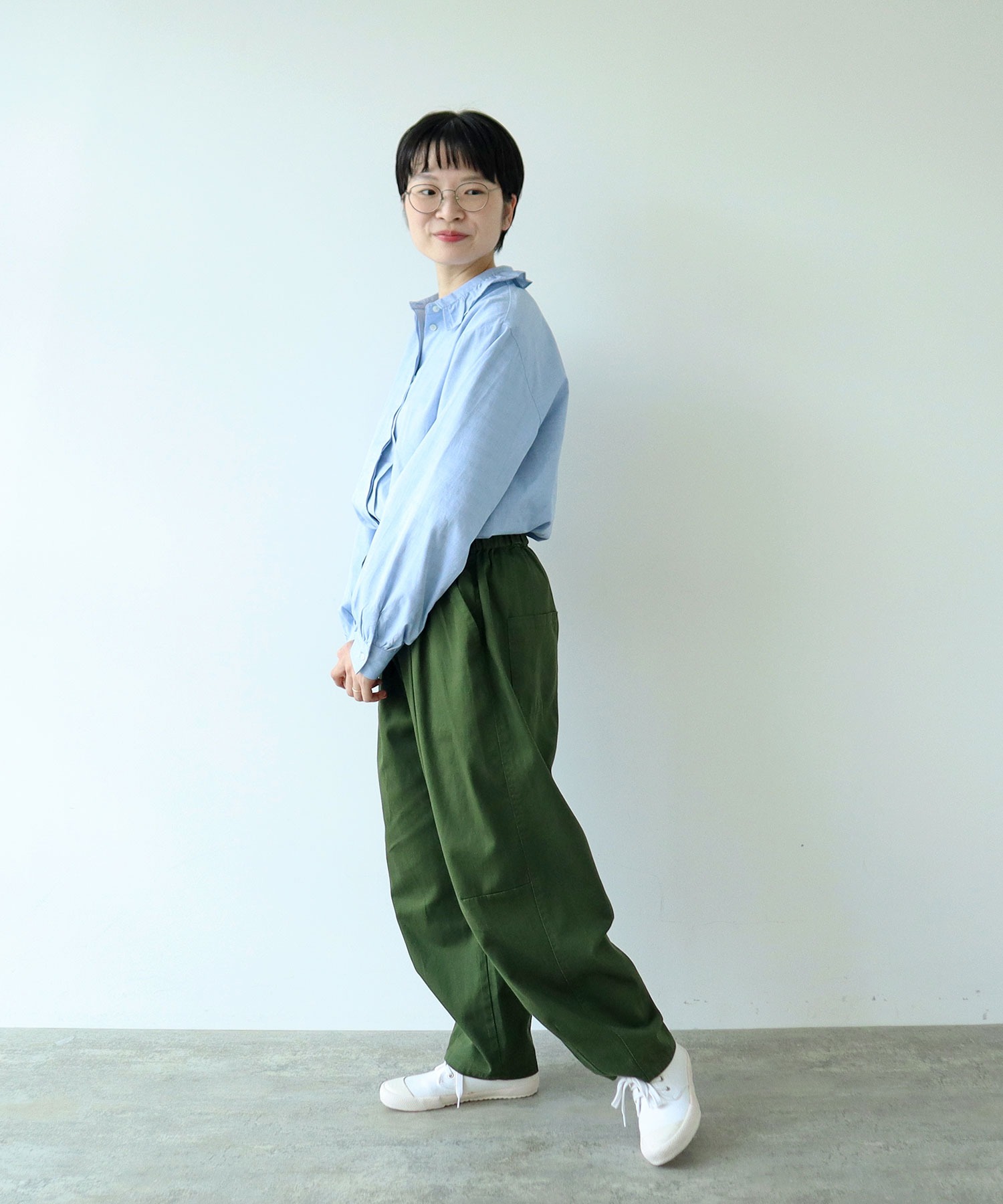 AMBIDEX Store △○コットンツイル ボリュームパンツ(F グレー): PAR ICI