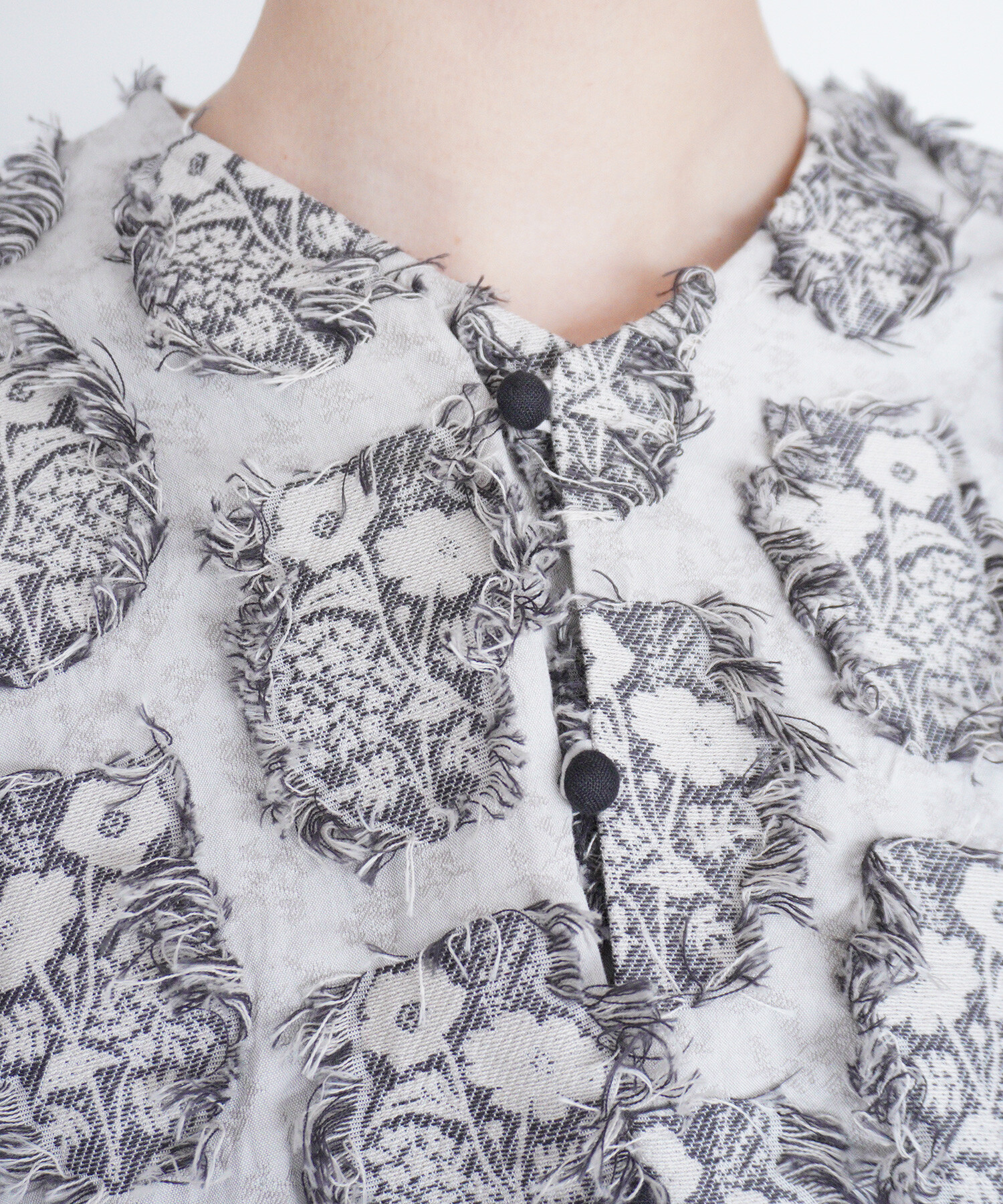 AMBIDEX Store 【予約販売】〇花野風jacquard ブラウス(F クロ