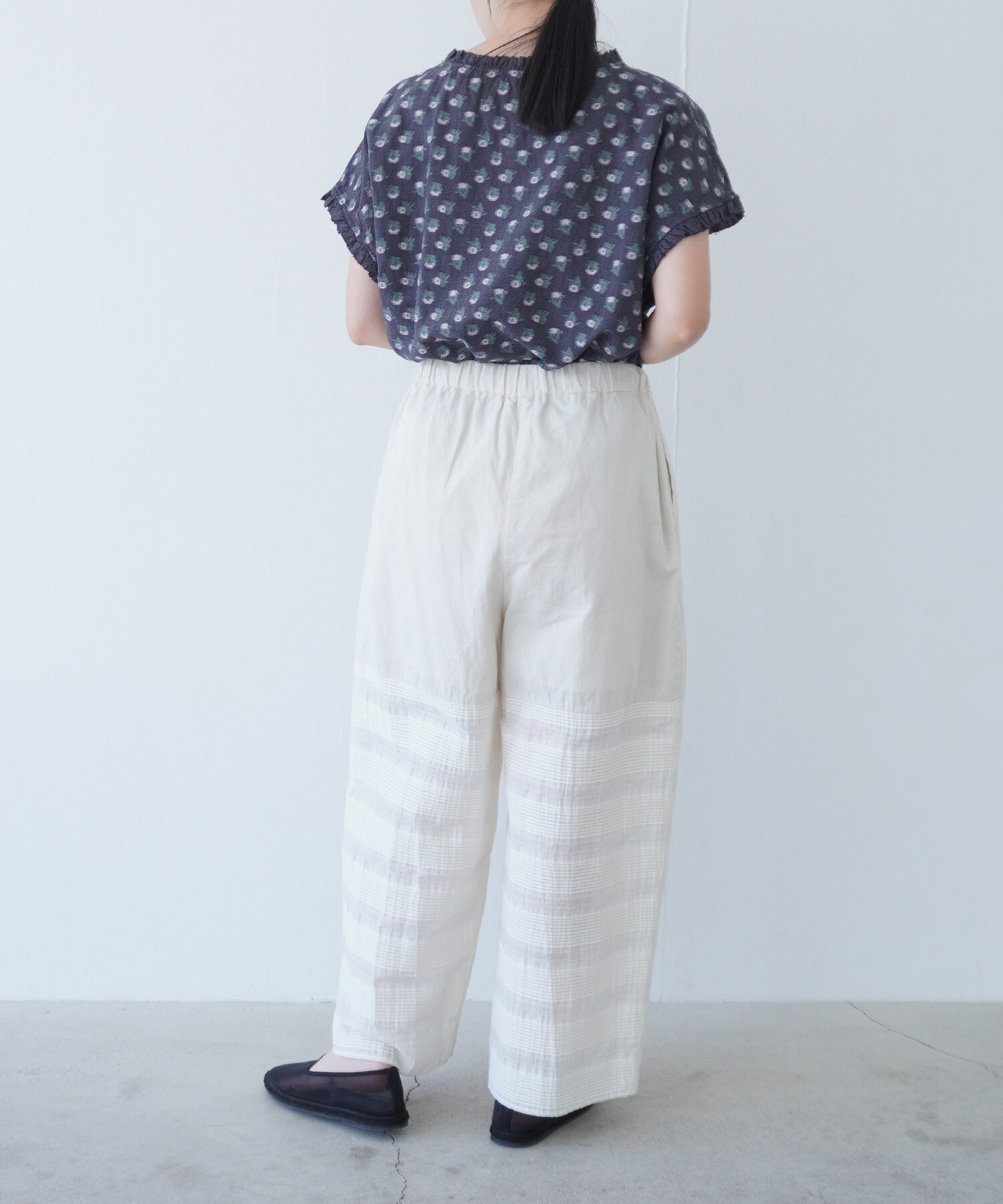 GREED - ★GREED★PAISLEY JACQUARDフリルビッグブラウス Greed International グリードインターナショナル】Shiny Flower