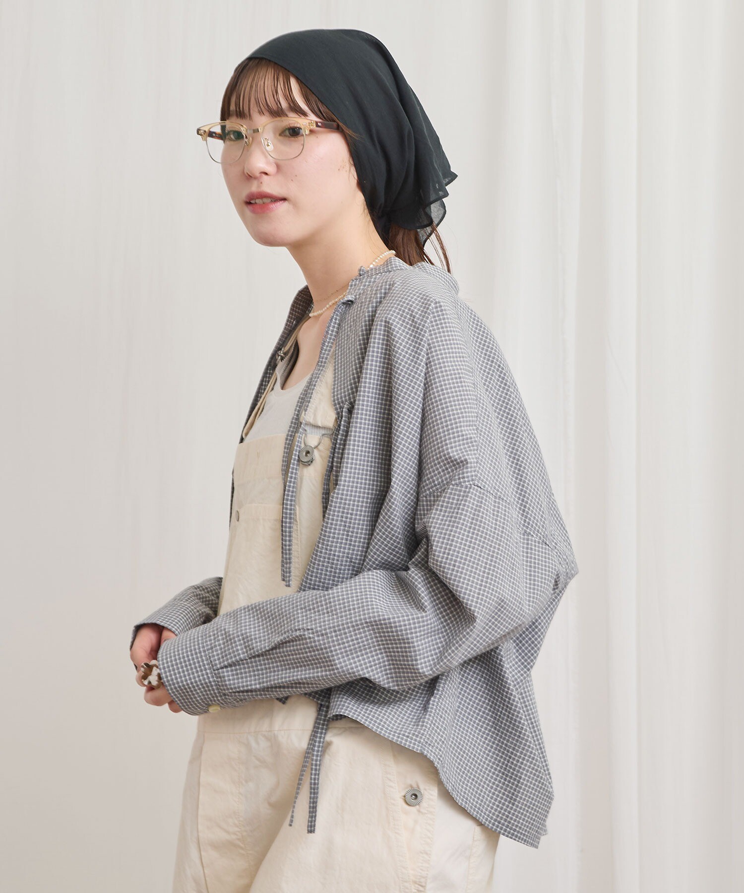 AMBIDEX Store ribbon shirt(F チェック): l'atelier du savon