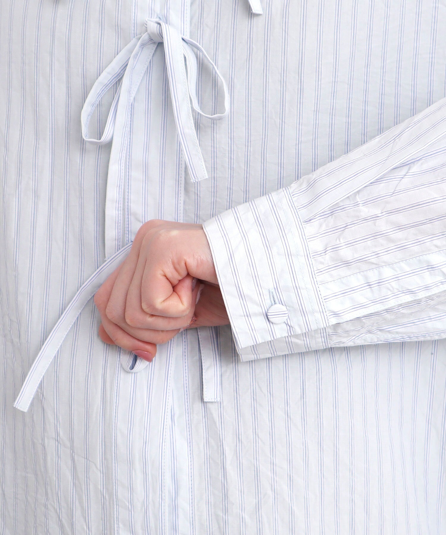 AMBIDEX Store 〇ribbon long shirt(F ストライプ): l'atelier