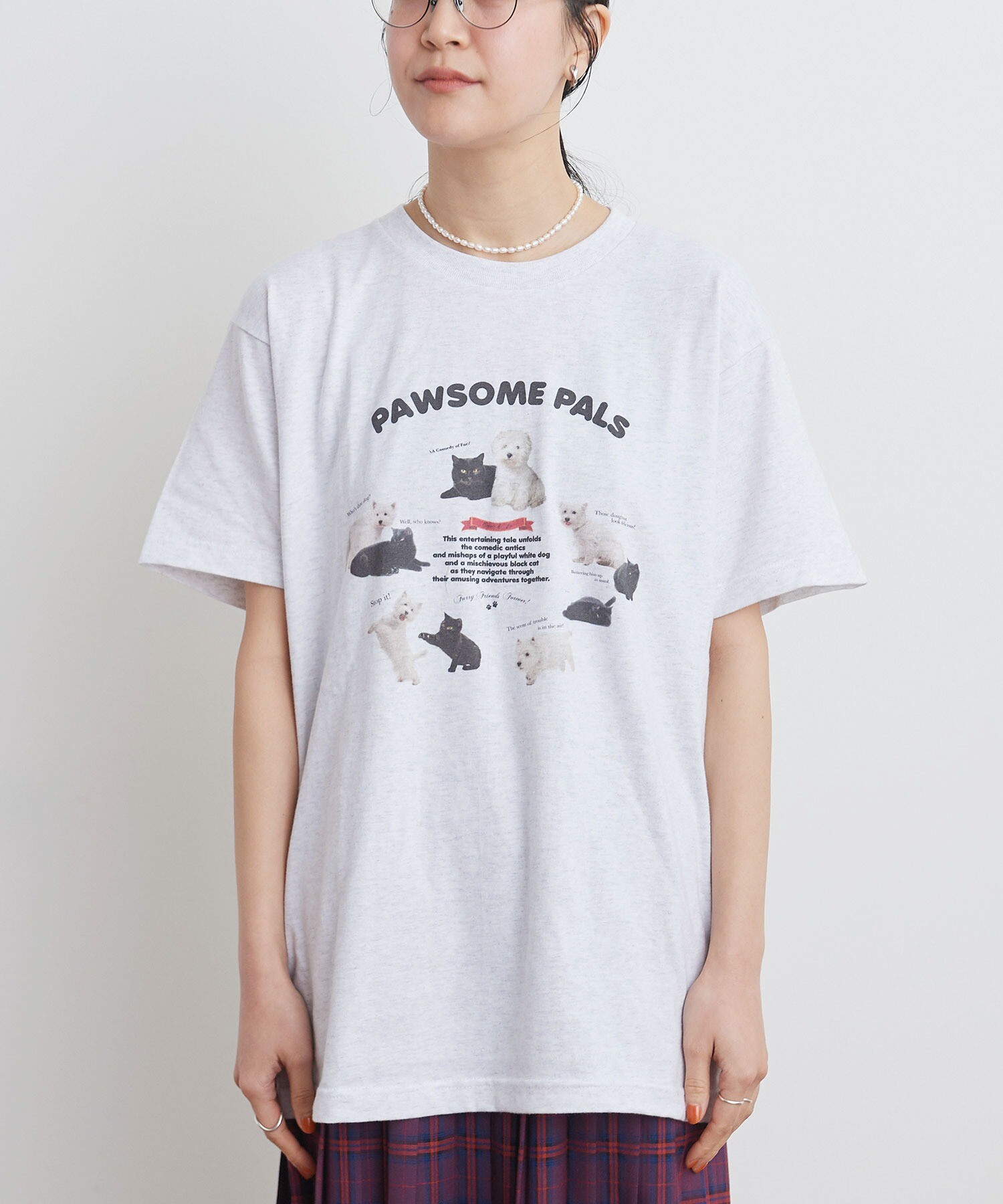 AMBIDEX Store ○PAWSOME PALS Tshirt(F グレー): l'atelier du savon