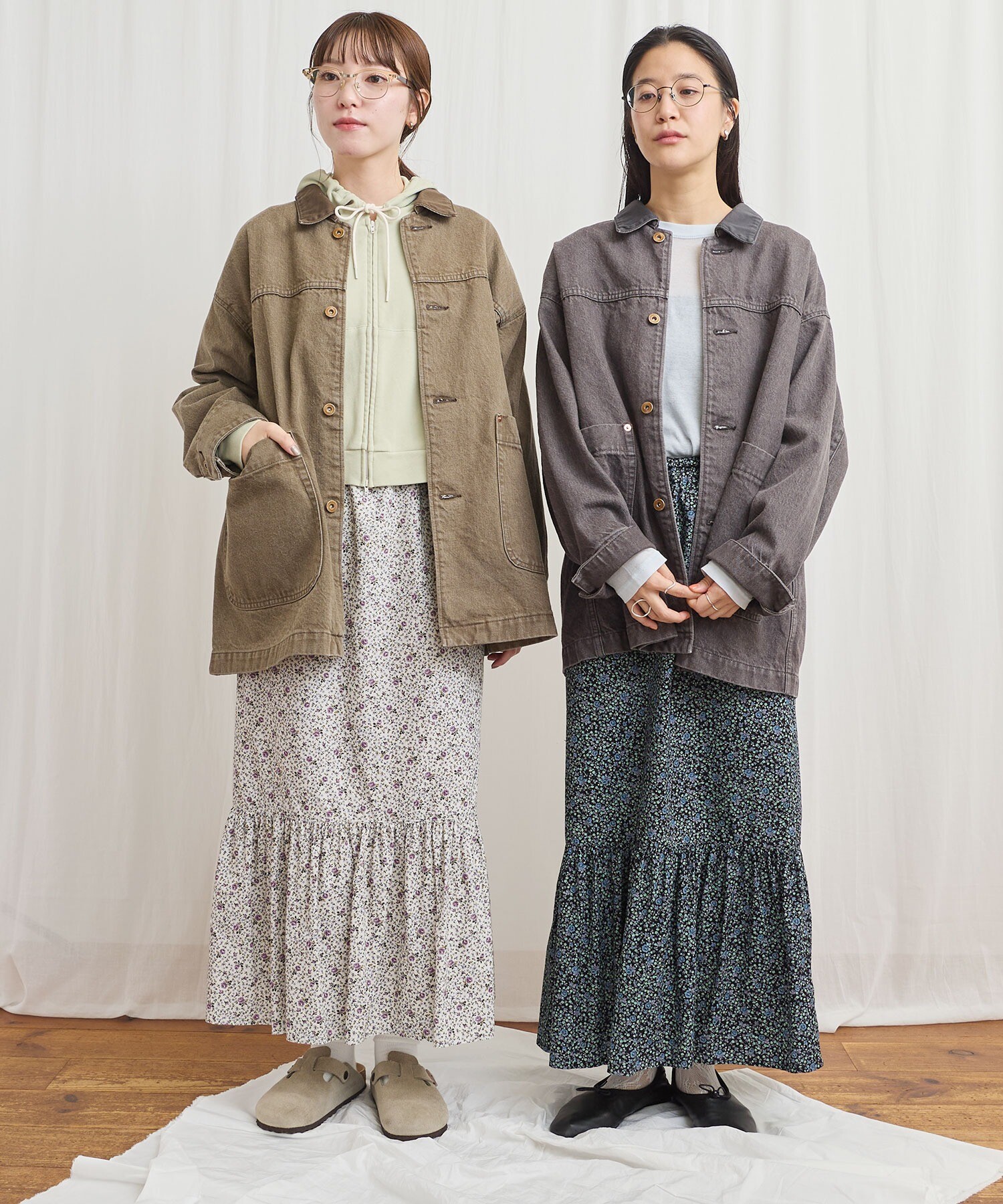 AMBIDEX Store colored denim coverall(F カーキ): l'atelier du savon