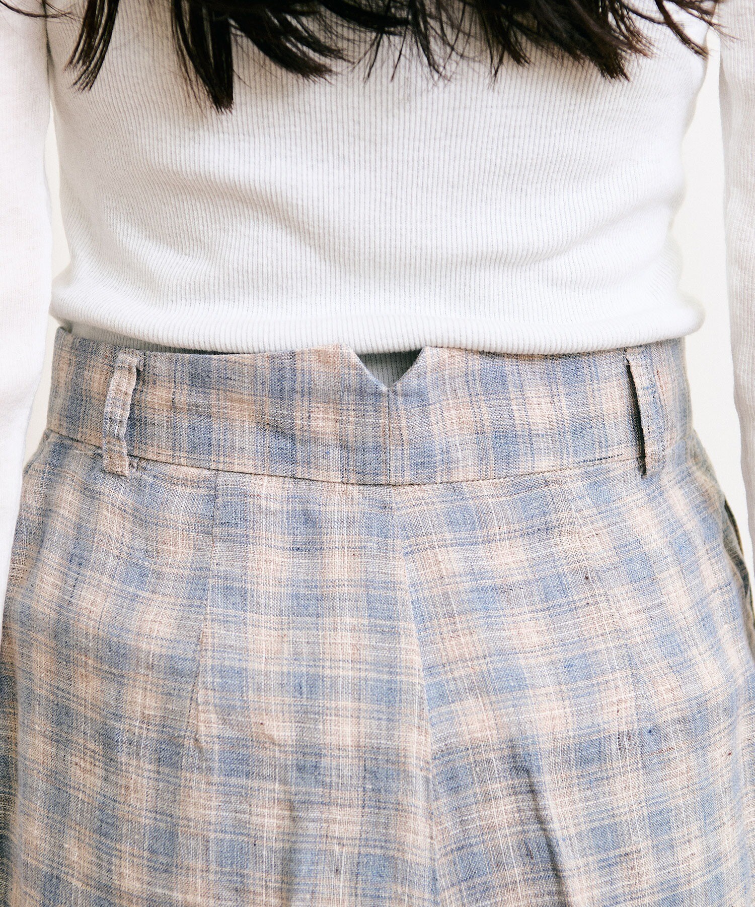 AMBIDEX Store OMBRE CHECK half pants(F ベージュ): l'atelier