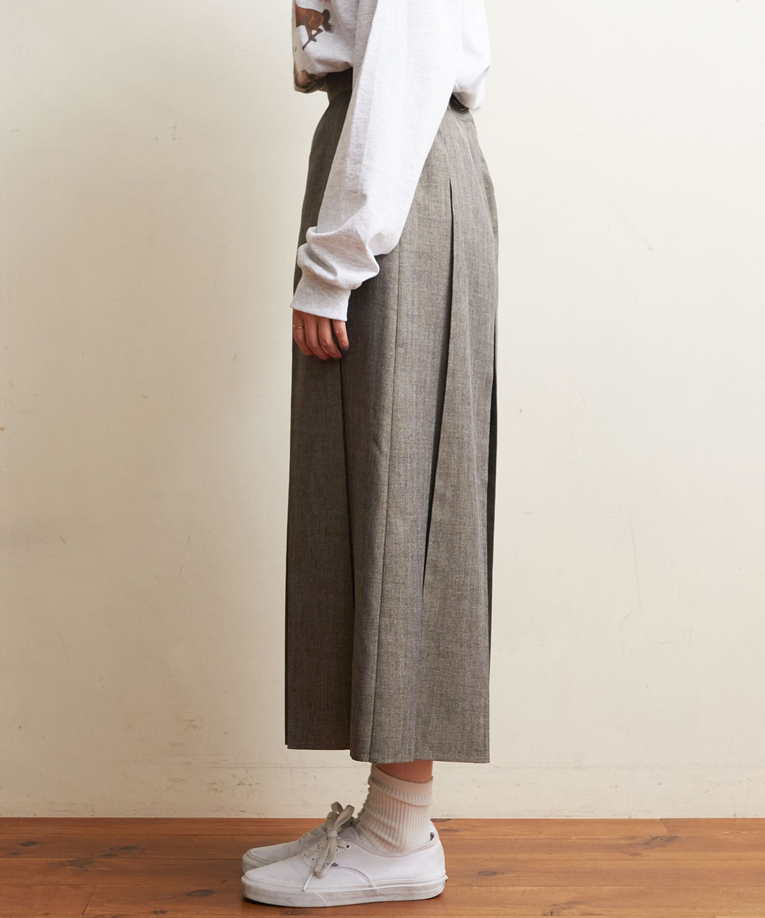 Fig London wool mood boxpleats スカート 公式 7200円 sandorobotics.com