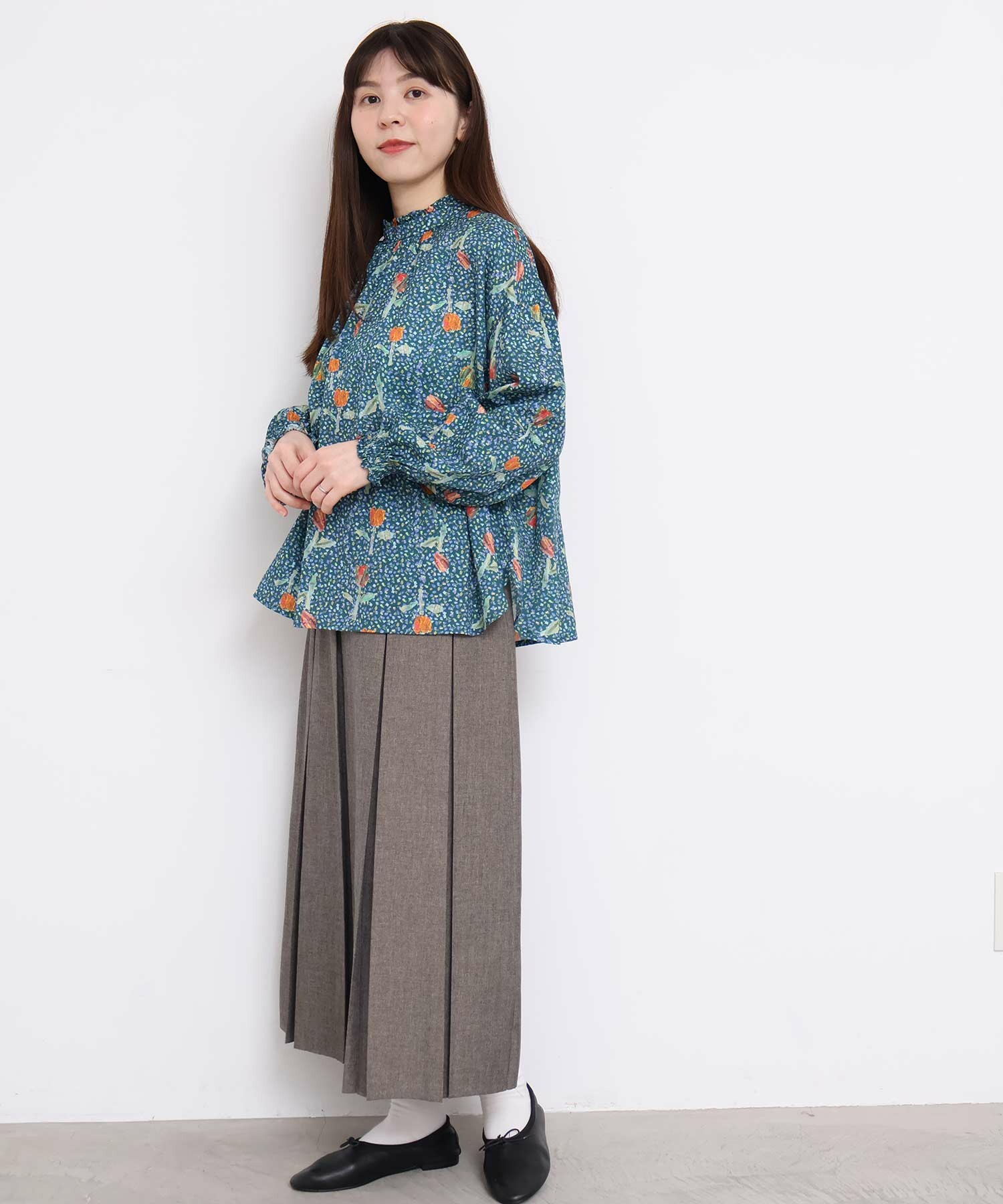 アトリエドゥサボン　思い出プリント　ブラウス l'atelier du savon ] 思い出プリントブラウス＆ワンピース : l