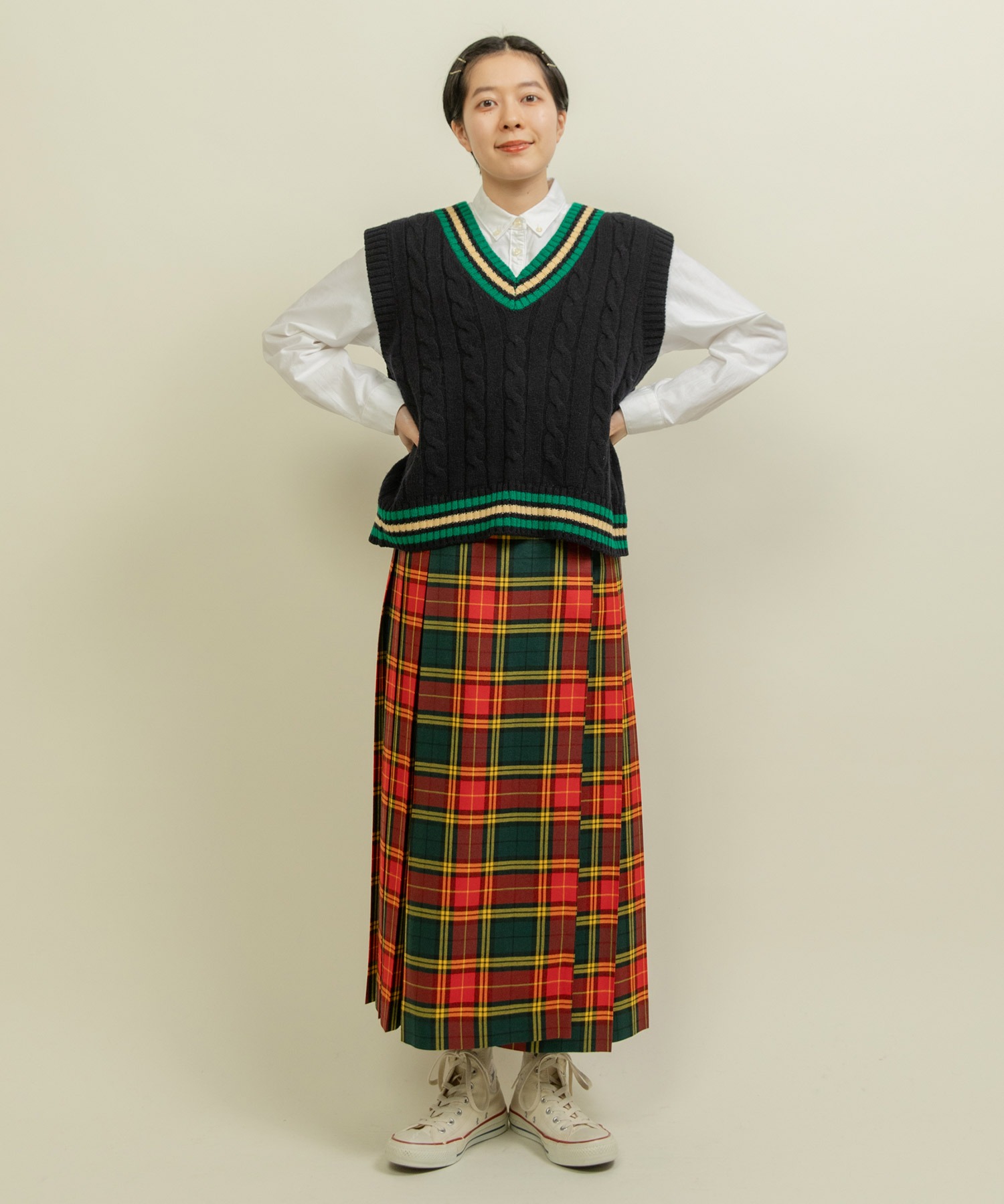 YORK グレンネイビス　ボックスプリーツキルトスカート 2025年最新】Glen nevis スカートの人気アイテム - メルカリ