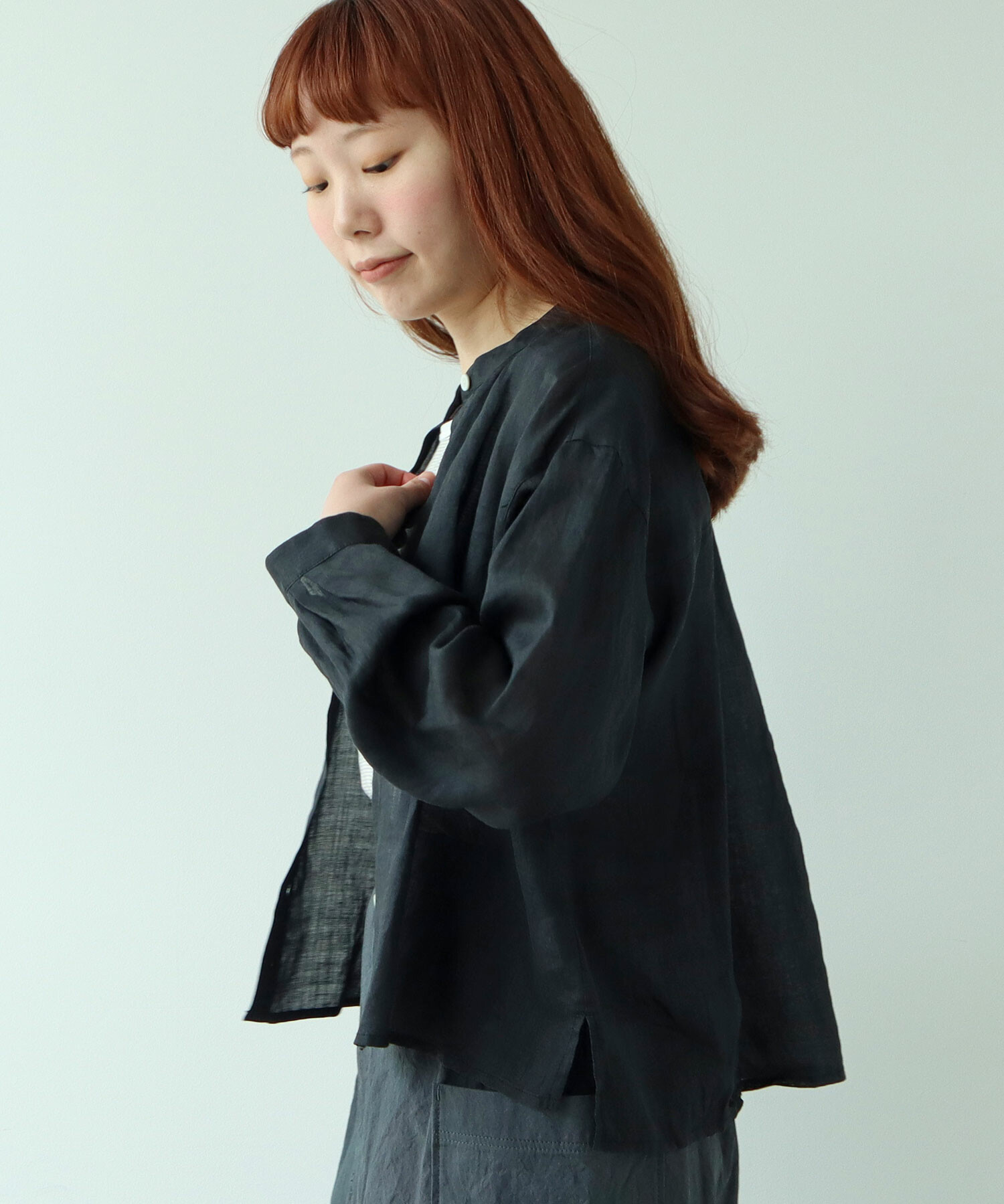 ブラウス シャツ Ramie short ブラウス レディース AMBIDEX Store 〇 Ramie ショート ブラウス(F ベージュ): bulle