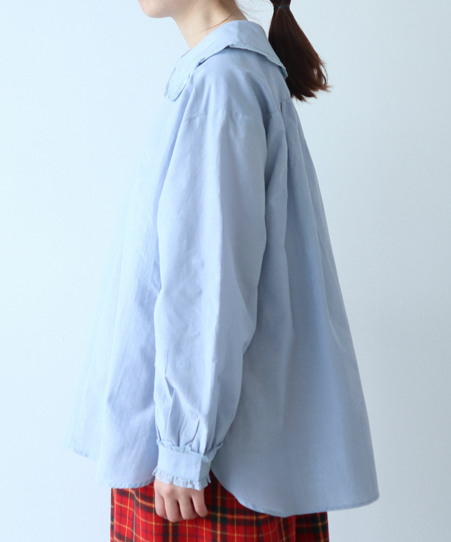 AMBIDEX Store 【予約販売】〇 コットン / シルク lace フリル襟