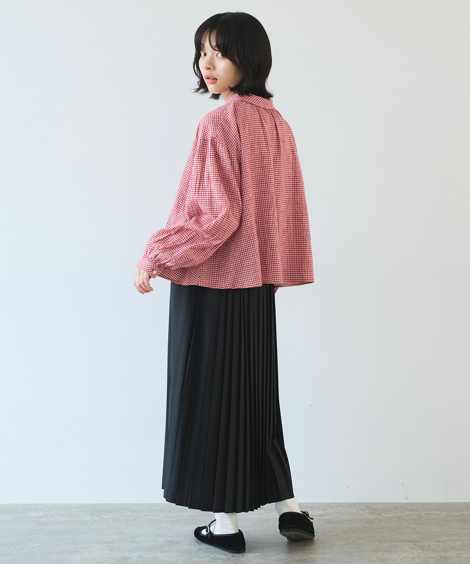 【専用】OHGA SAVON トップス AMBIDEX Store 【予約販売】〇 fuwa fuwa ギンガム ブラウス(F