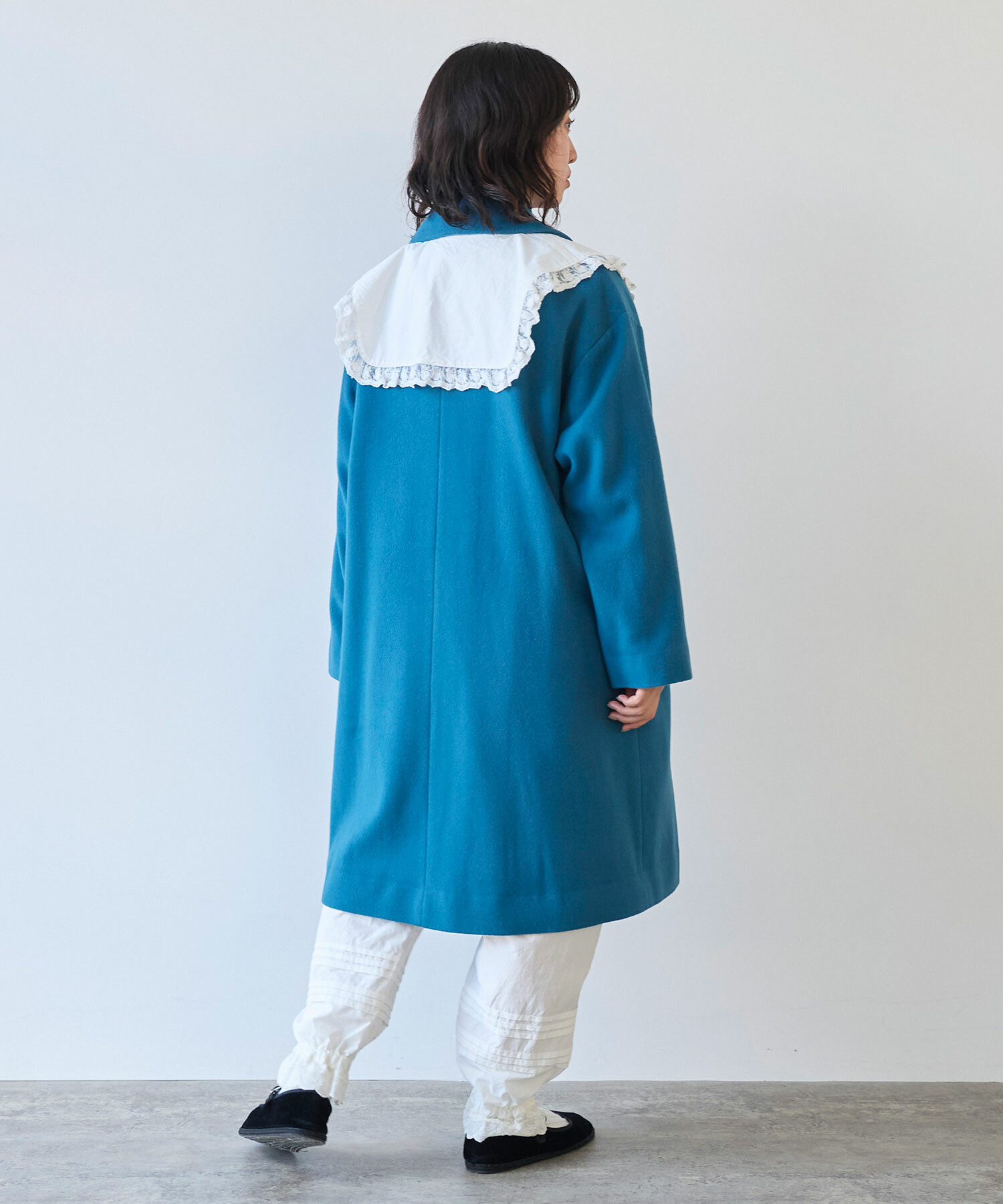 AMBIDEX Store 〇 レース 付け襟(F シロ): bulle de savon