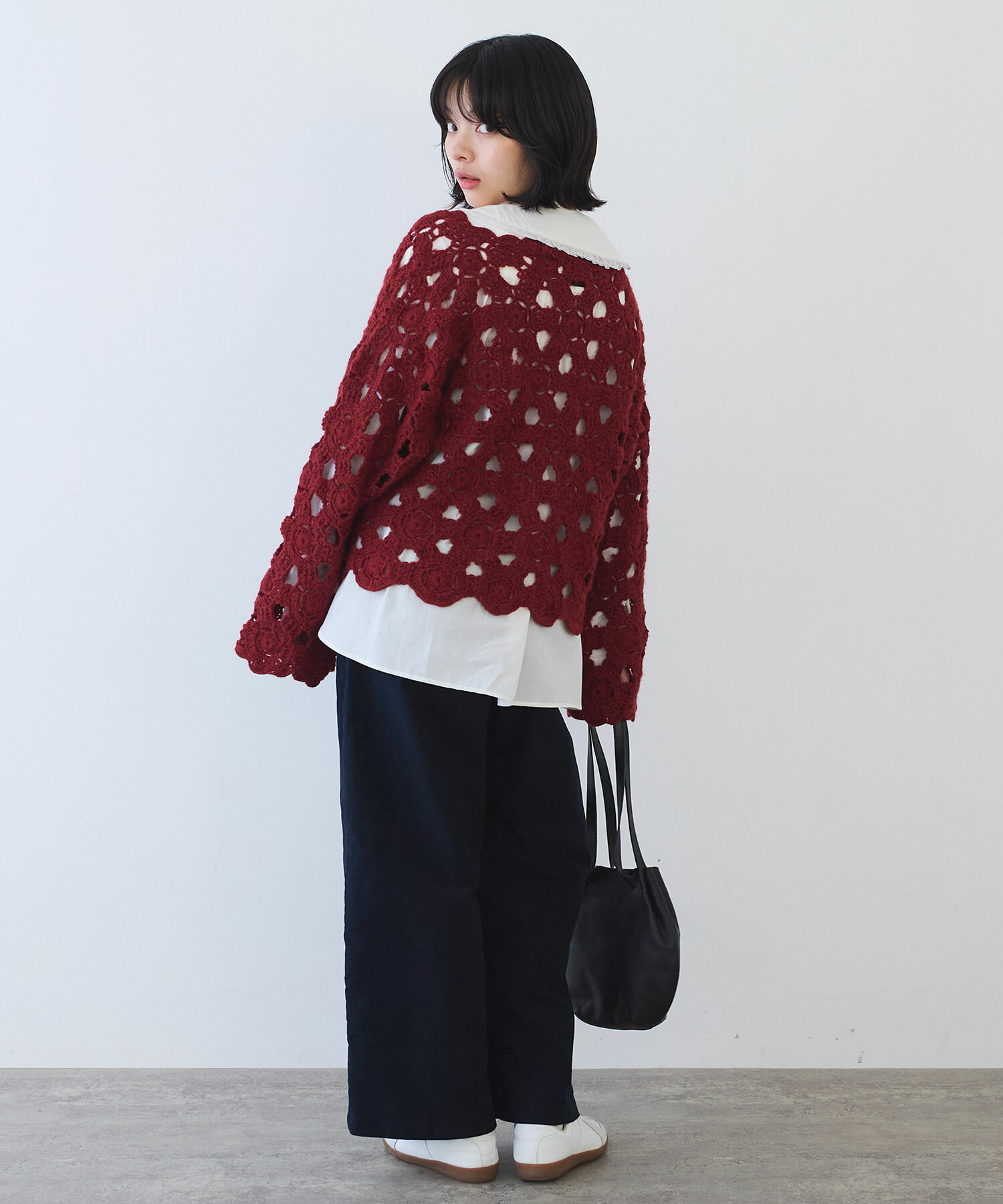 新品同様♡Reneルネ♡カメリアボタン付き　ニットパンツ　ホワイト 20250822101940945_c4sphgvm7tdi